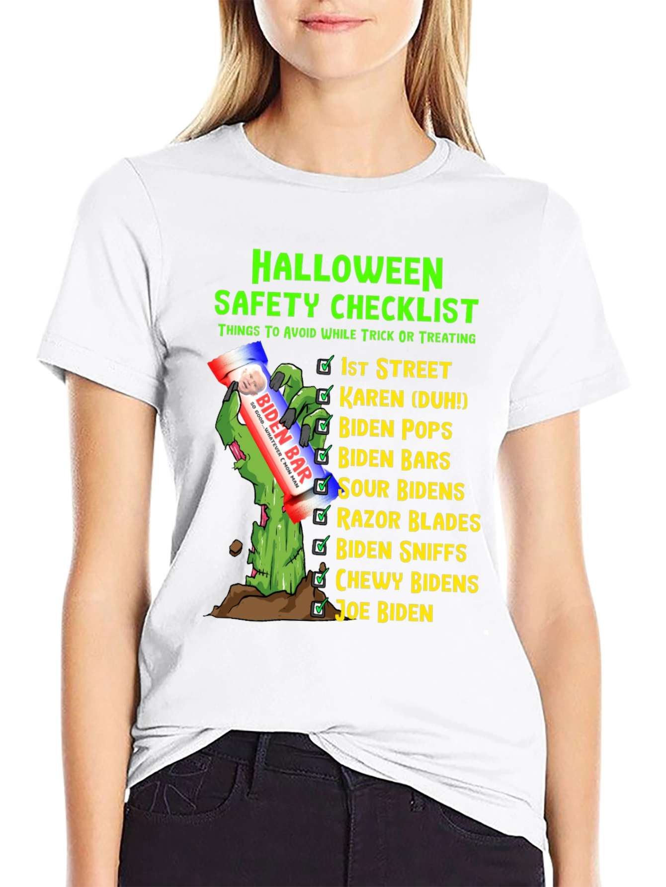 Halloween Safety Checklist Novelty T-Shirt