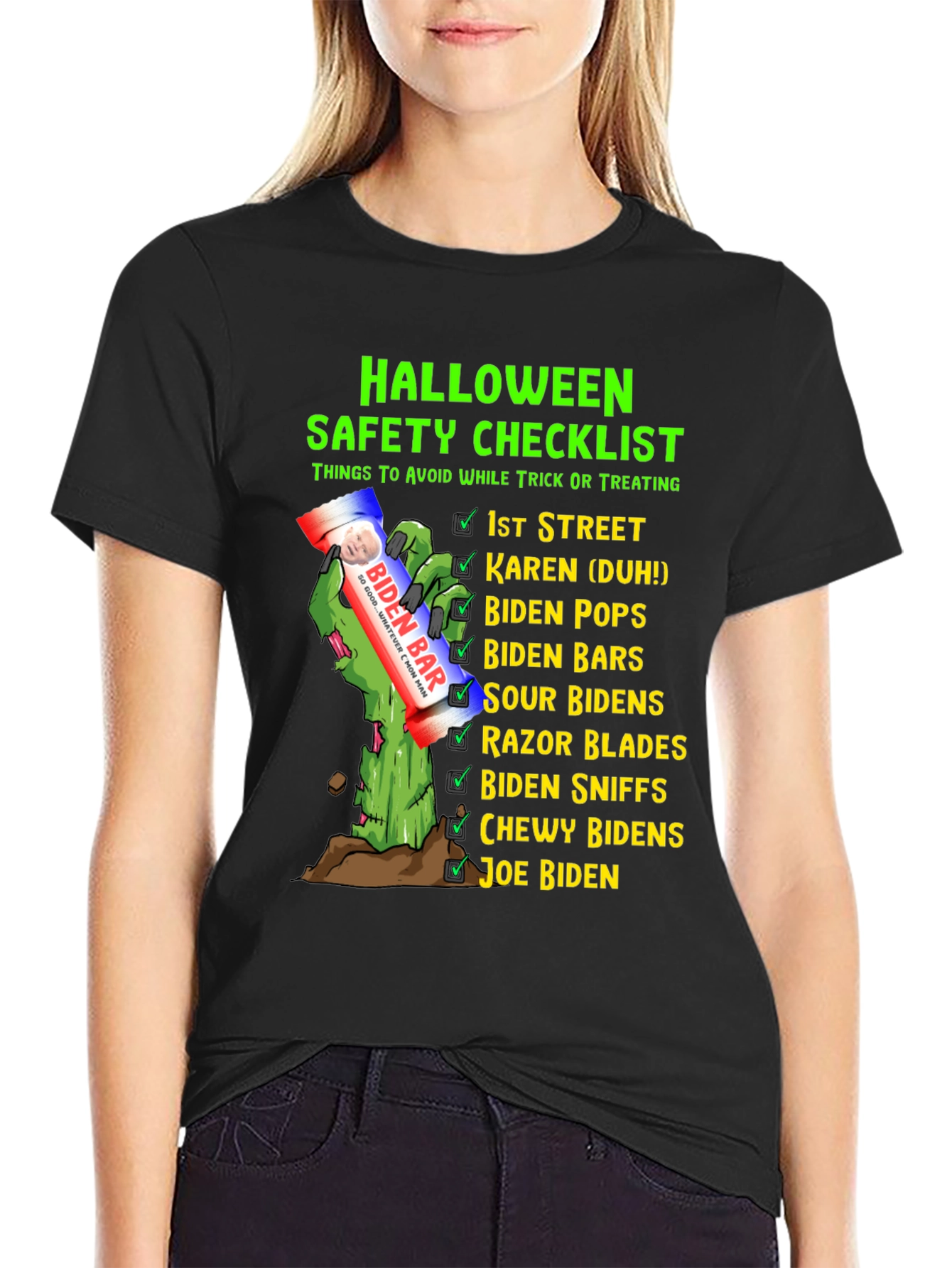 Halloween Safety Checklist Novelty T-Shirt