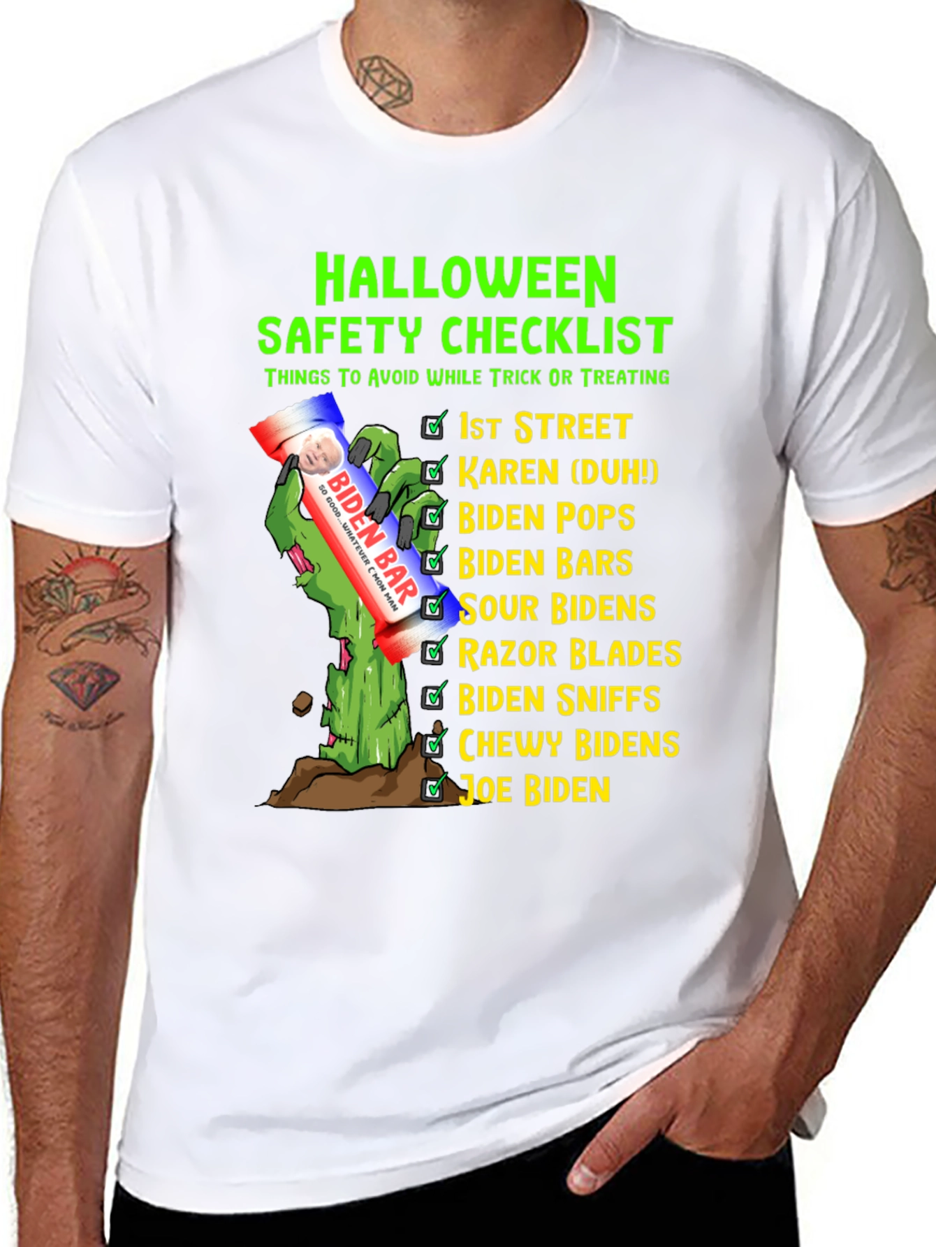 Halloween Safety Checklist Novelty T-Shirt
