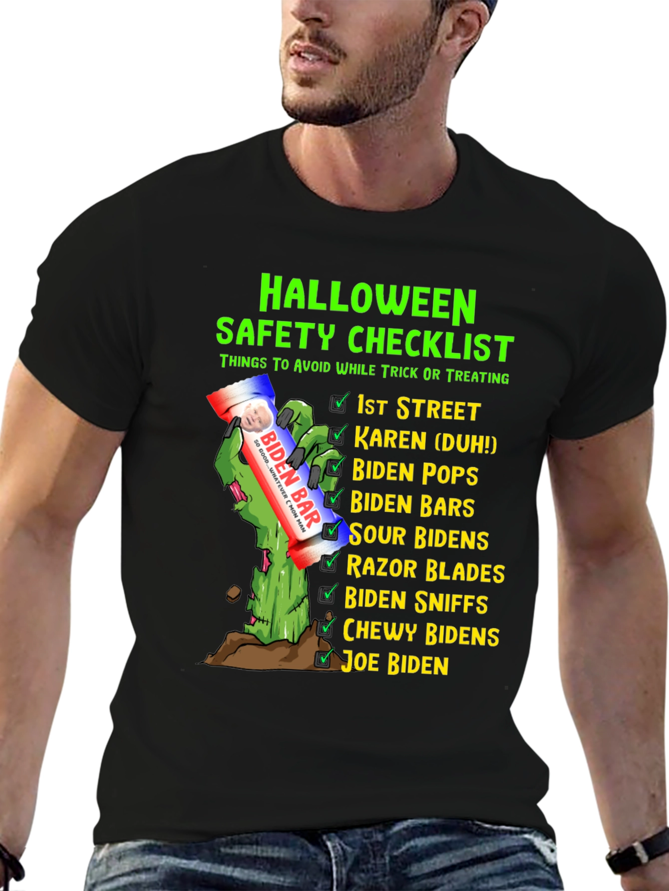 Halloween Safety Checklist Novelty T-Shirt
