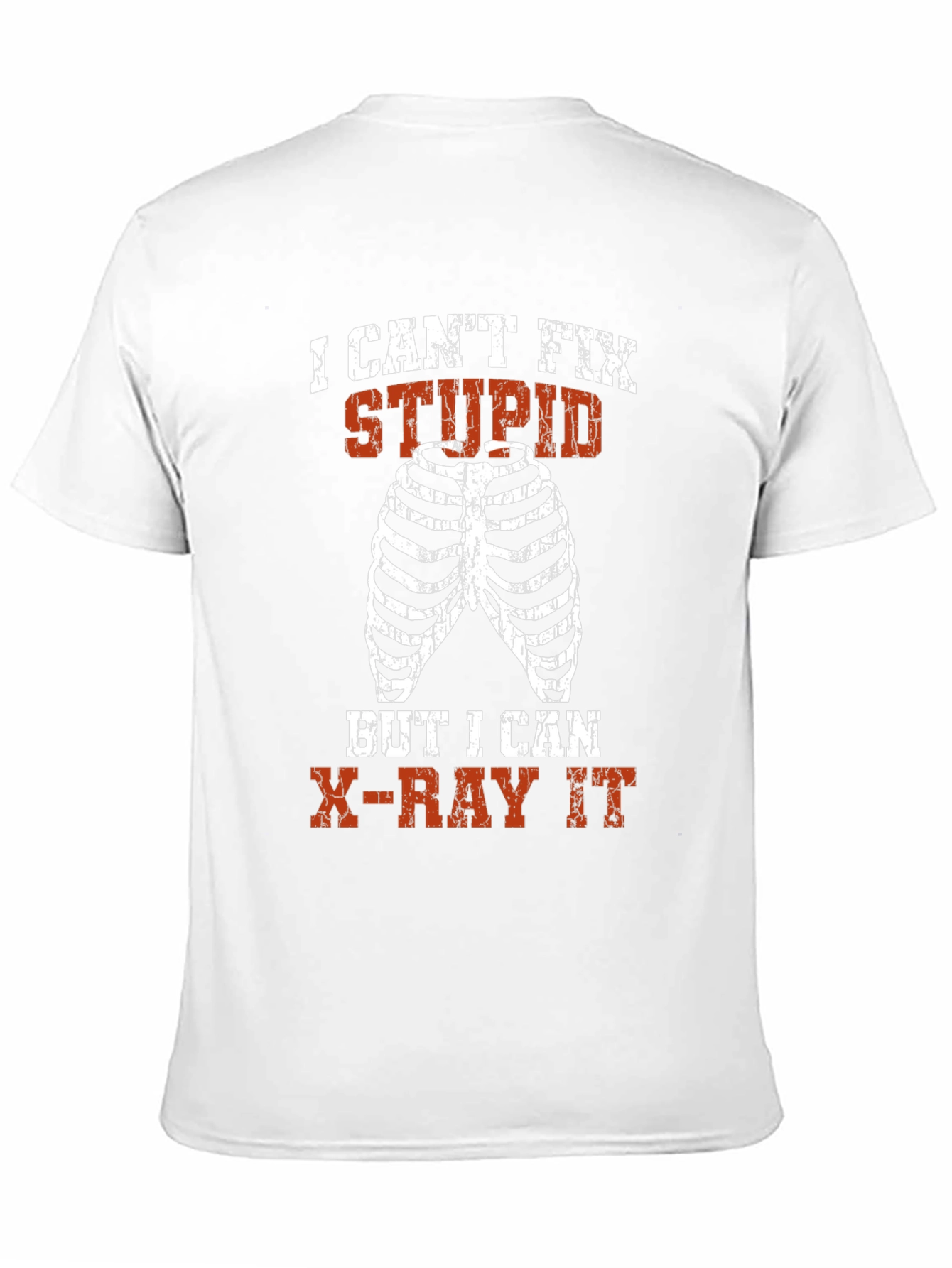 Funny Radiology T-Shirt: X-Ray Rib Cage Graphic