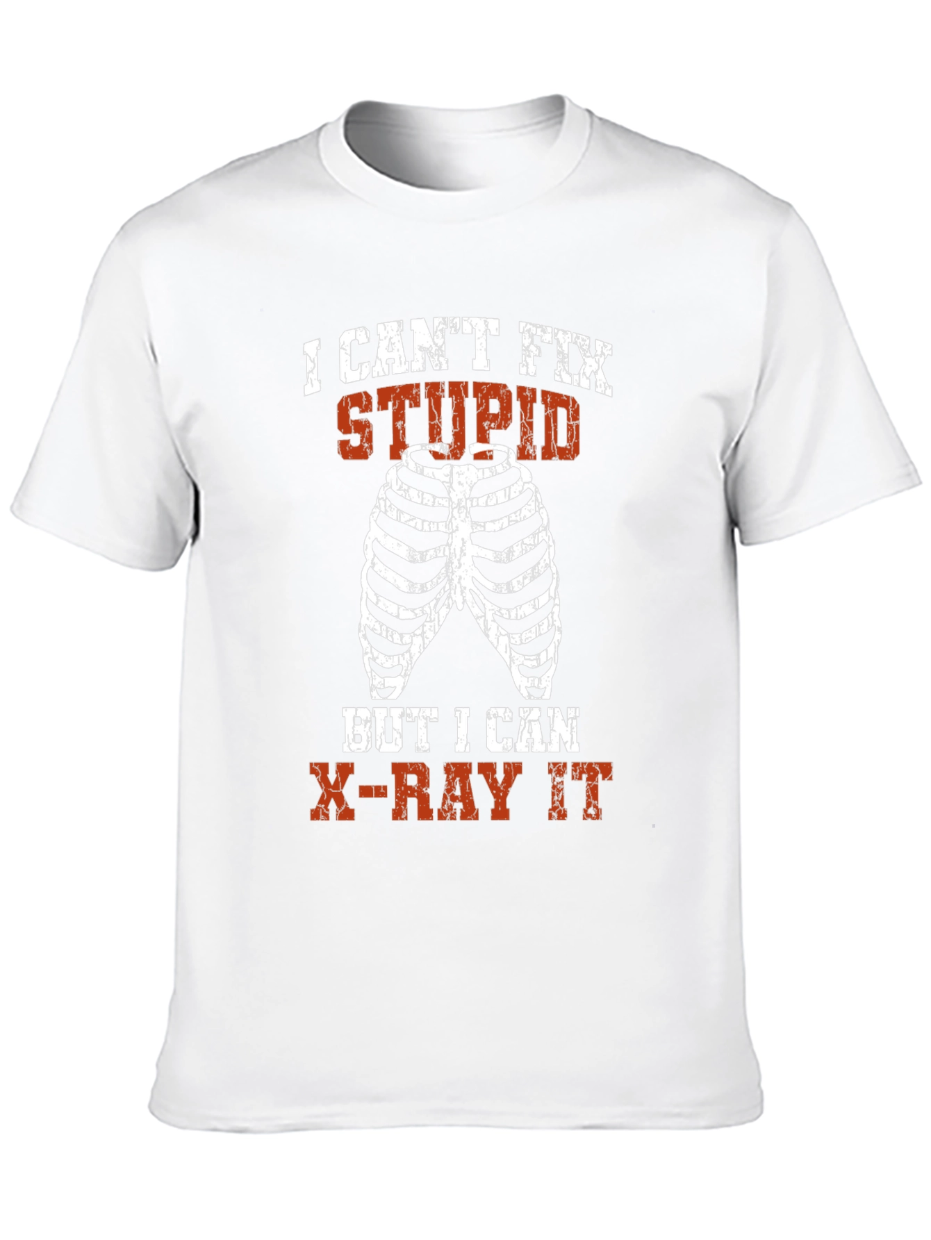 Funny Radiology T-Shirt: X-Ray Rib Cage Graphic