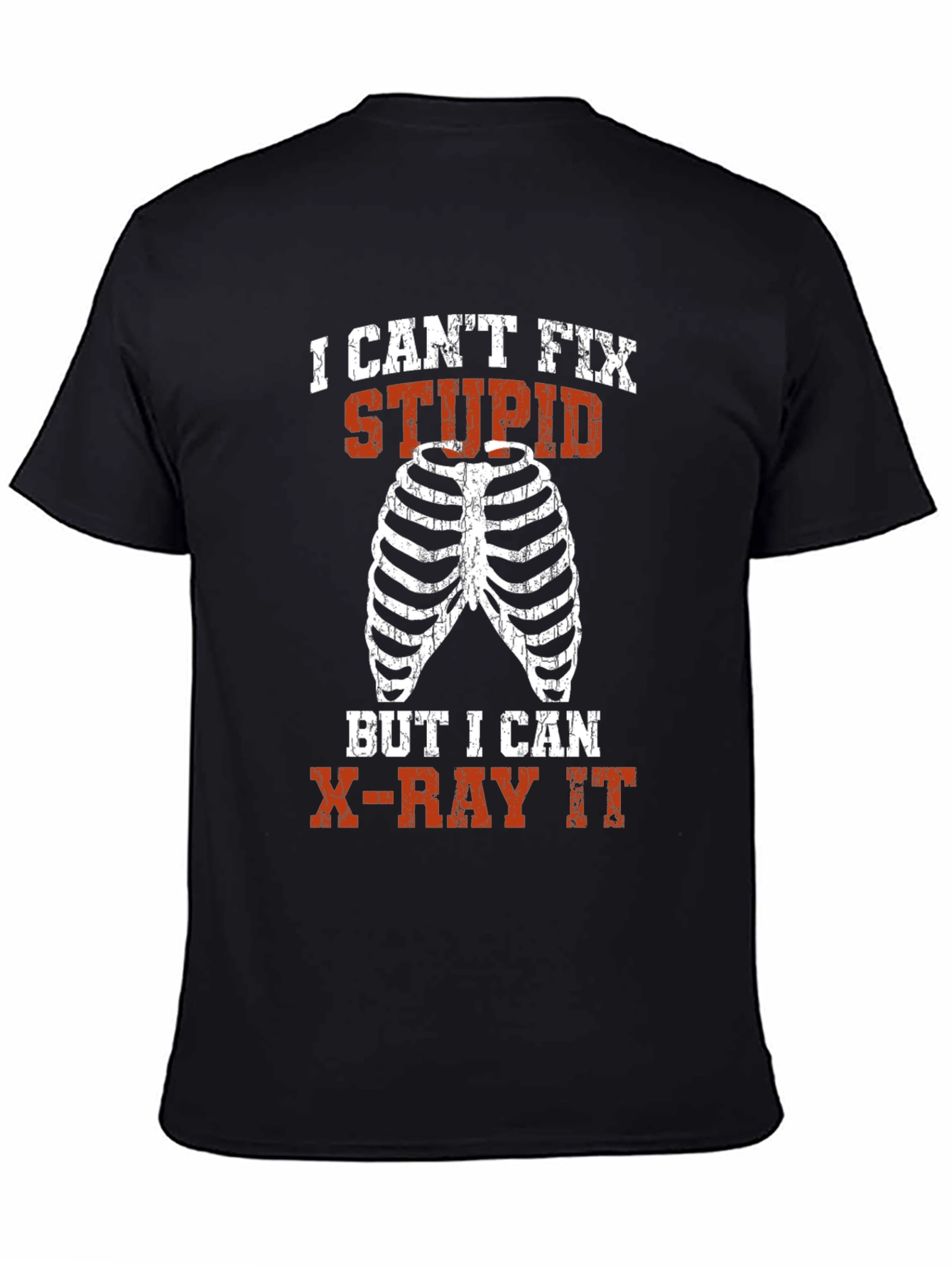 Funny Radiology T-Shirt: X-Ray Rib Cage Graphic