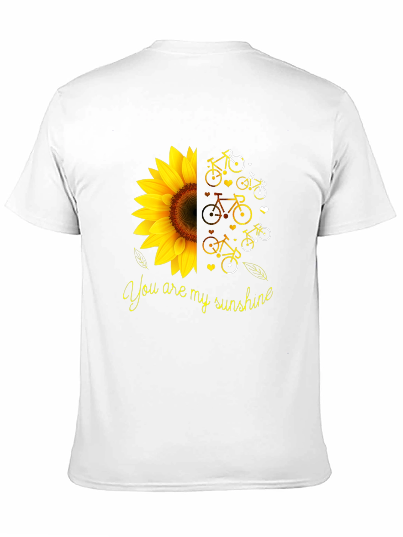 You Are My Sunshine Sunflower Bike Graphic T-Shirt