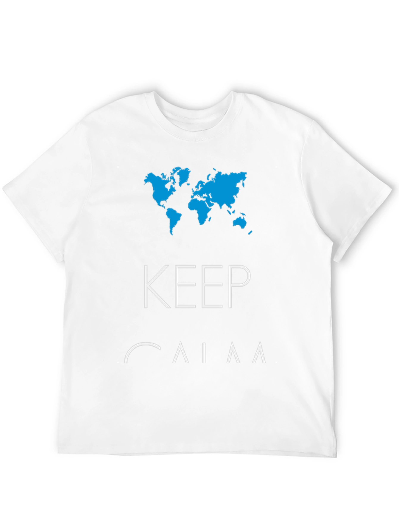 Keep Calm World Map T-Shirt