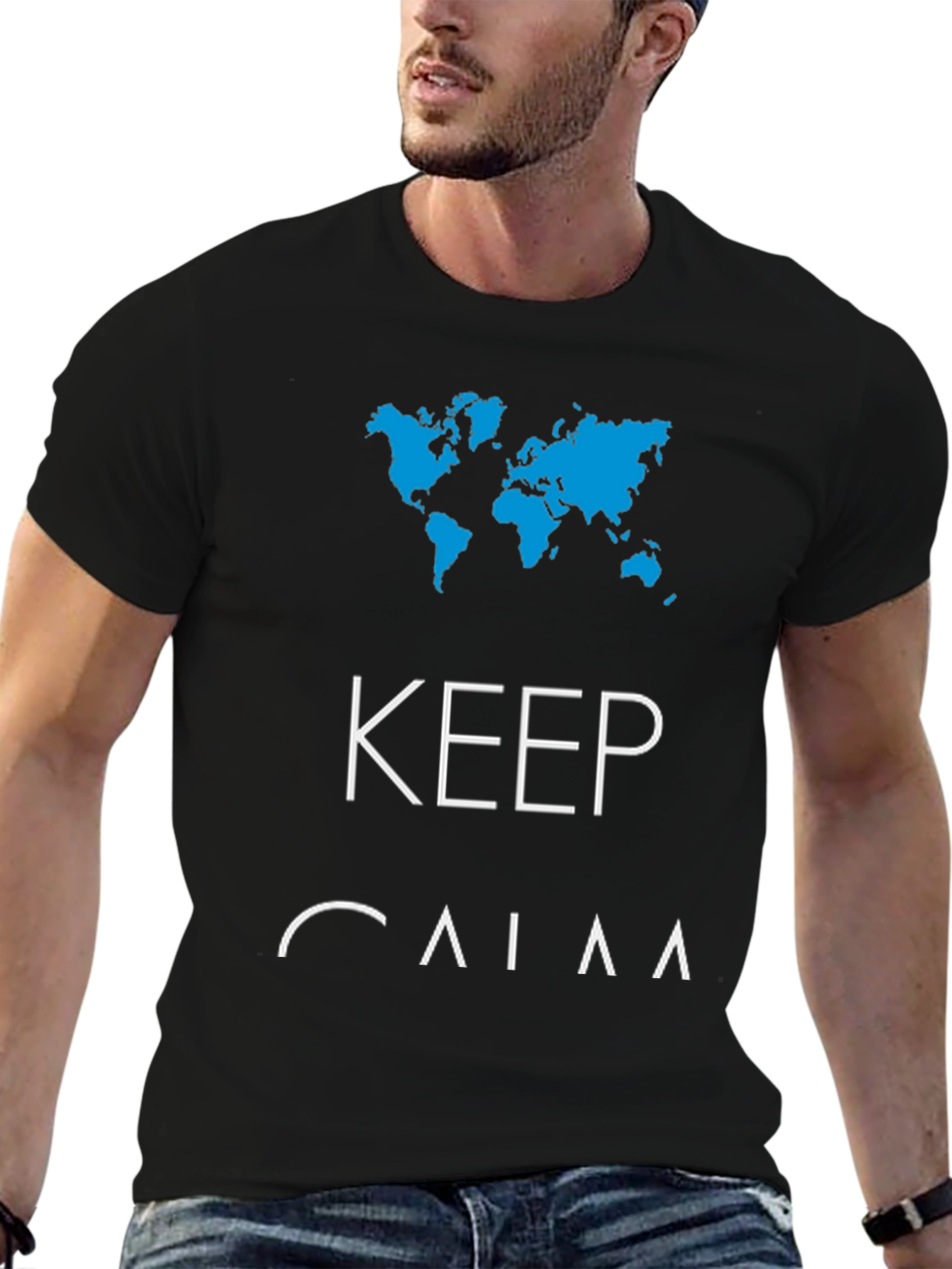 Keep Calm World Map T-Shirt