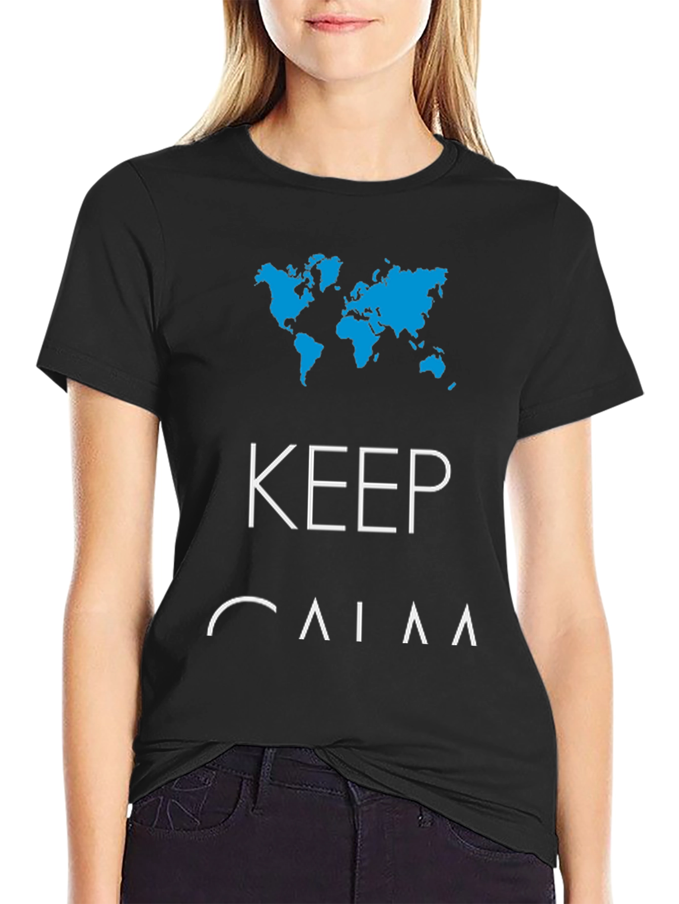 Keep Calm World Map T-Shirt