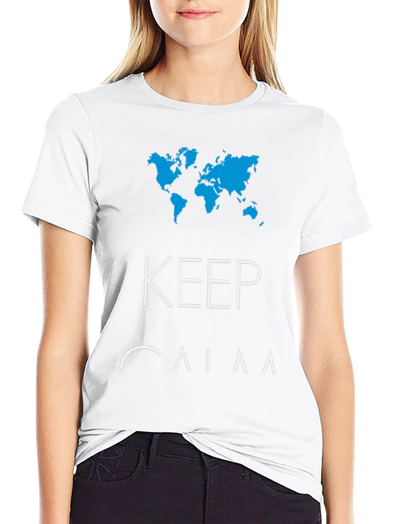 Keep Calm World Map T-Shirt