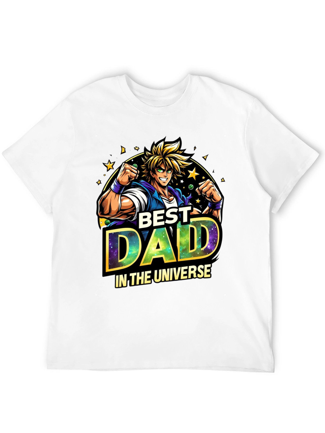 Best Dad in the Universe Anime Style T-Shirt