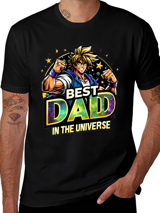 Best Dad in the Universe Anime Style T-Shirt