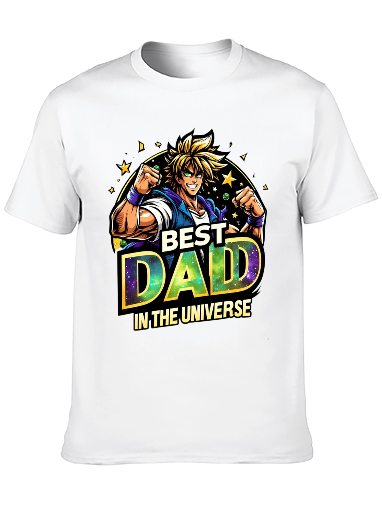 Best Dad in the Universe Anime Style T-Shirt