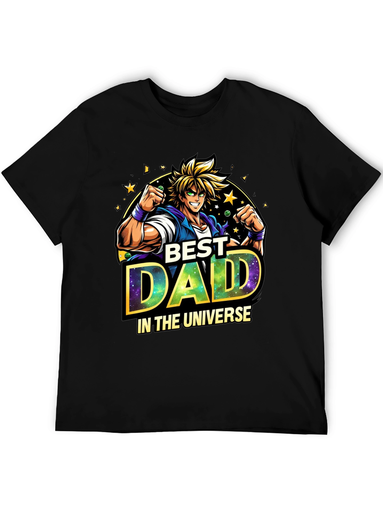 Best Dad in the Universe Anime Style T-Shirt