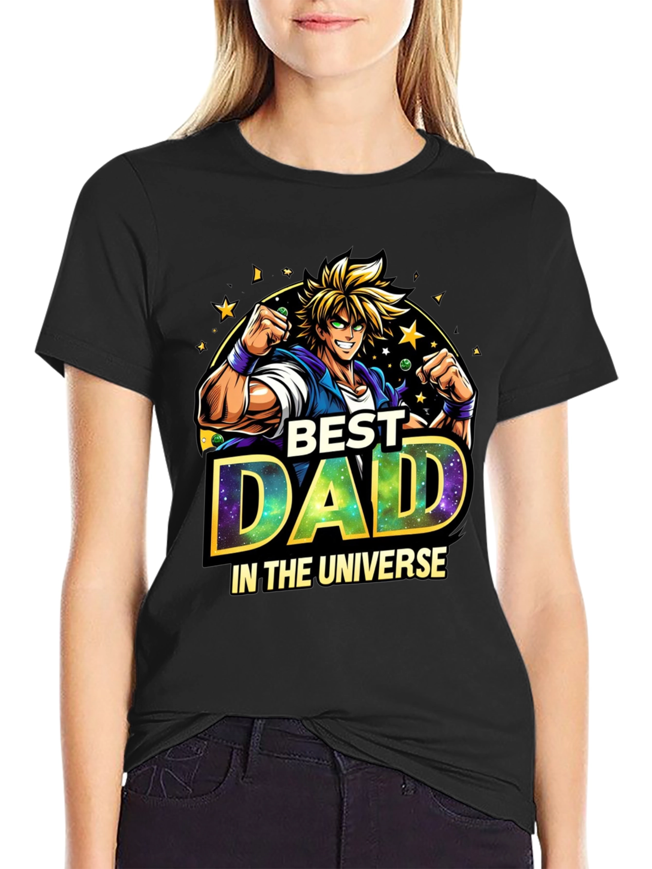 Best Dad in the Universe Anime Style T-Shirt