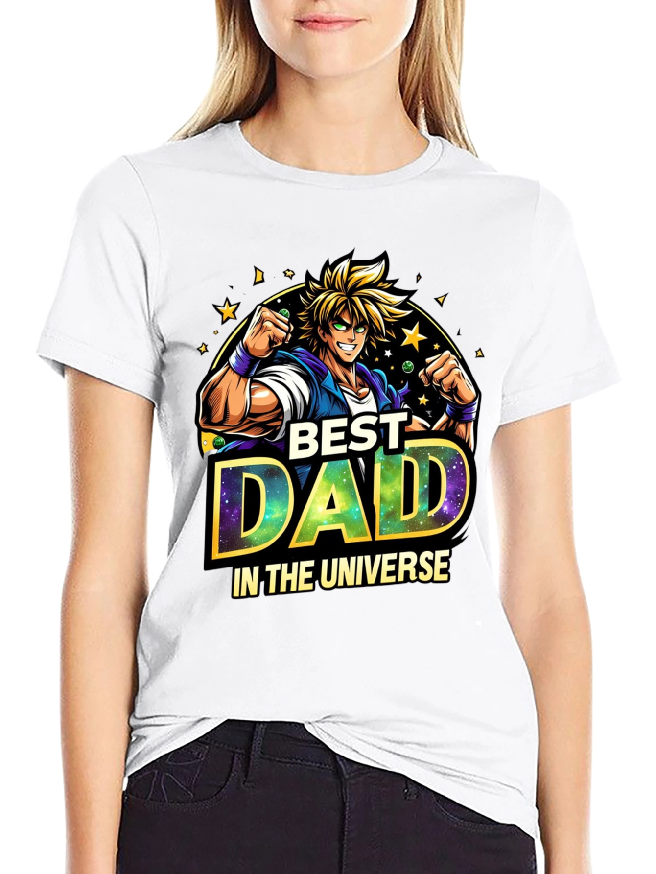 Best Dad in the Universe Anime Style T-Shirt