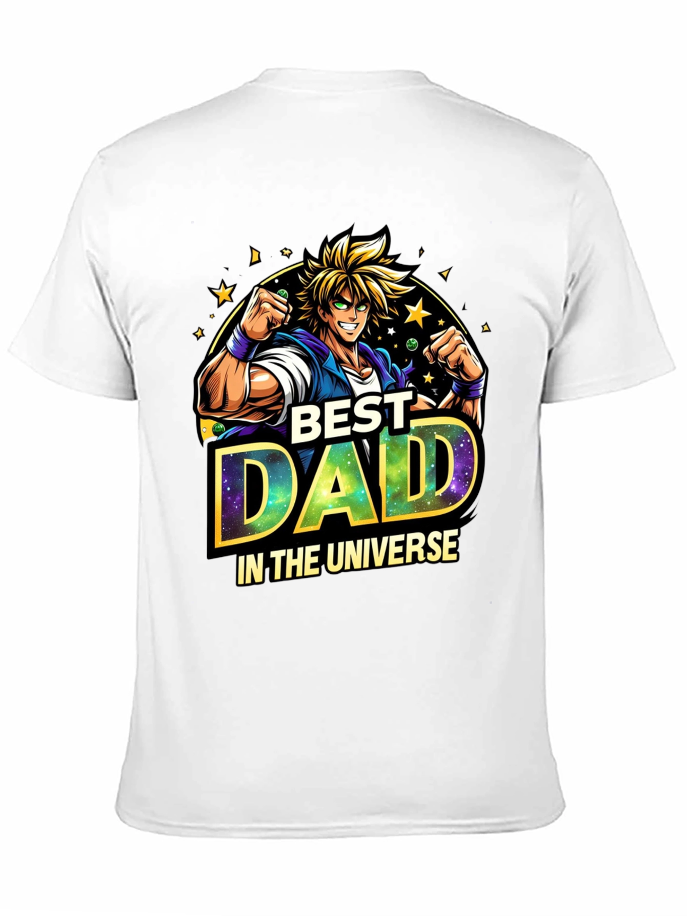 Best Dad in the Universe Anime Style T-Shirt