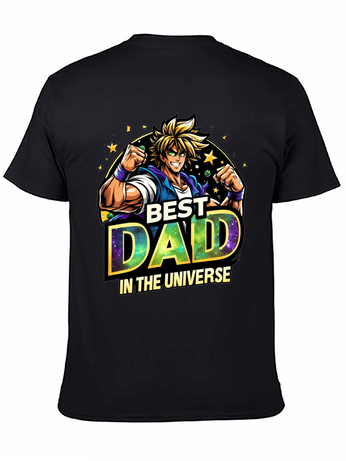 Best Dad in the Universe Anime Style T-Shirt