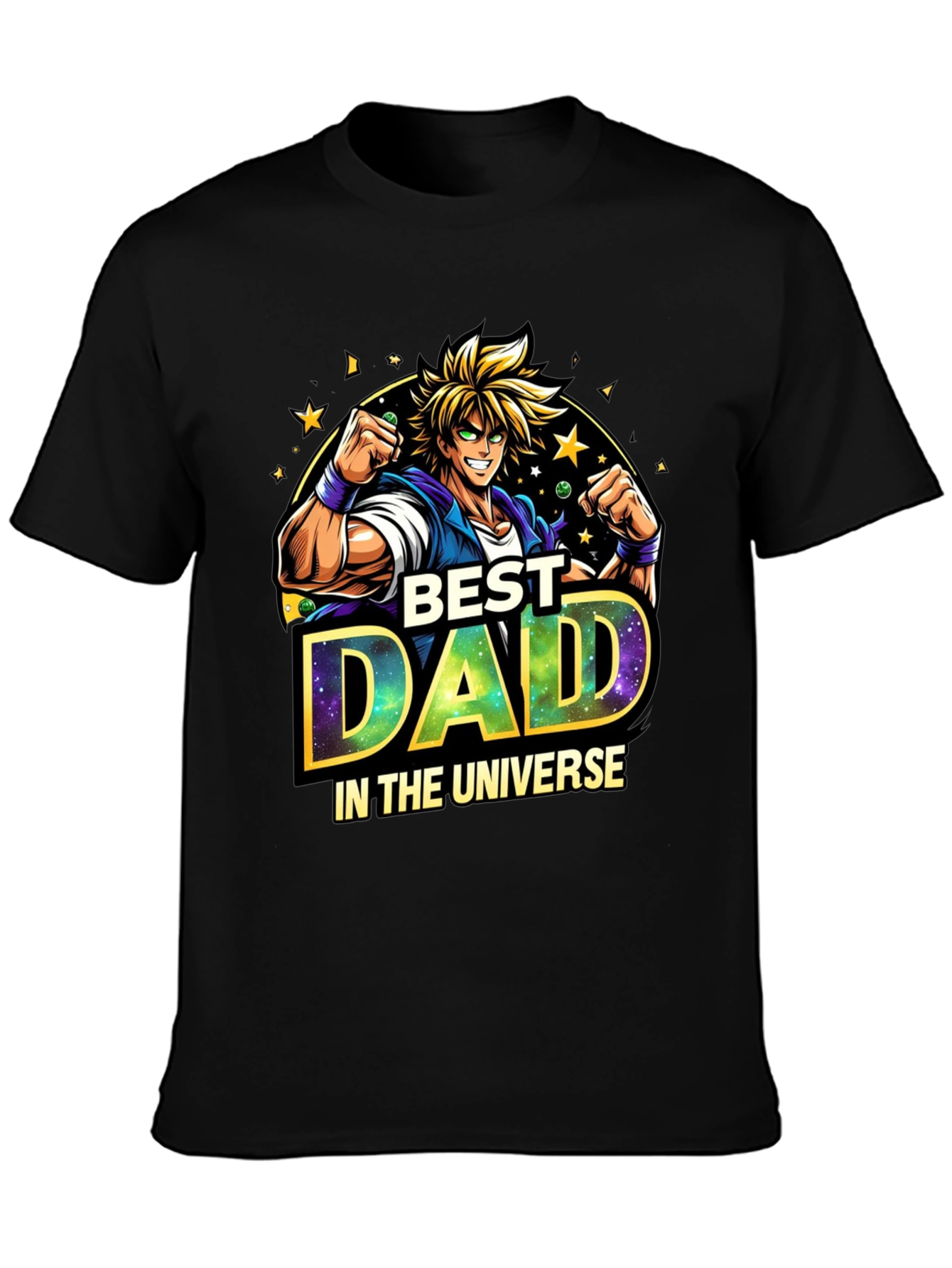 Best Dad in the Universe Anime Style T-Shirt