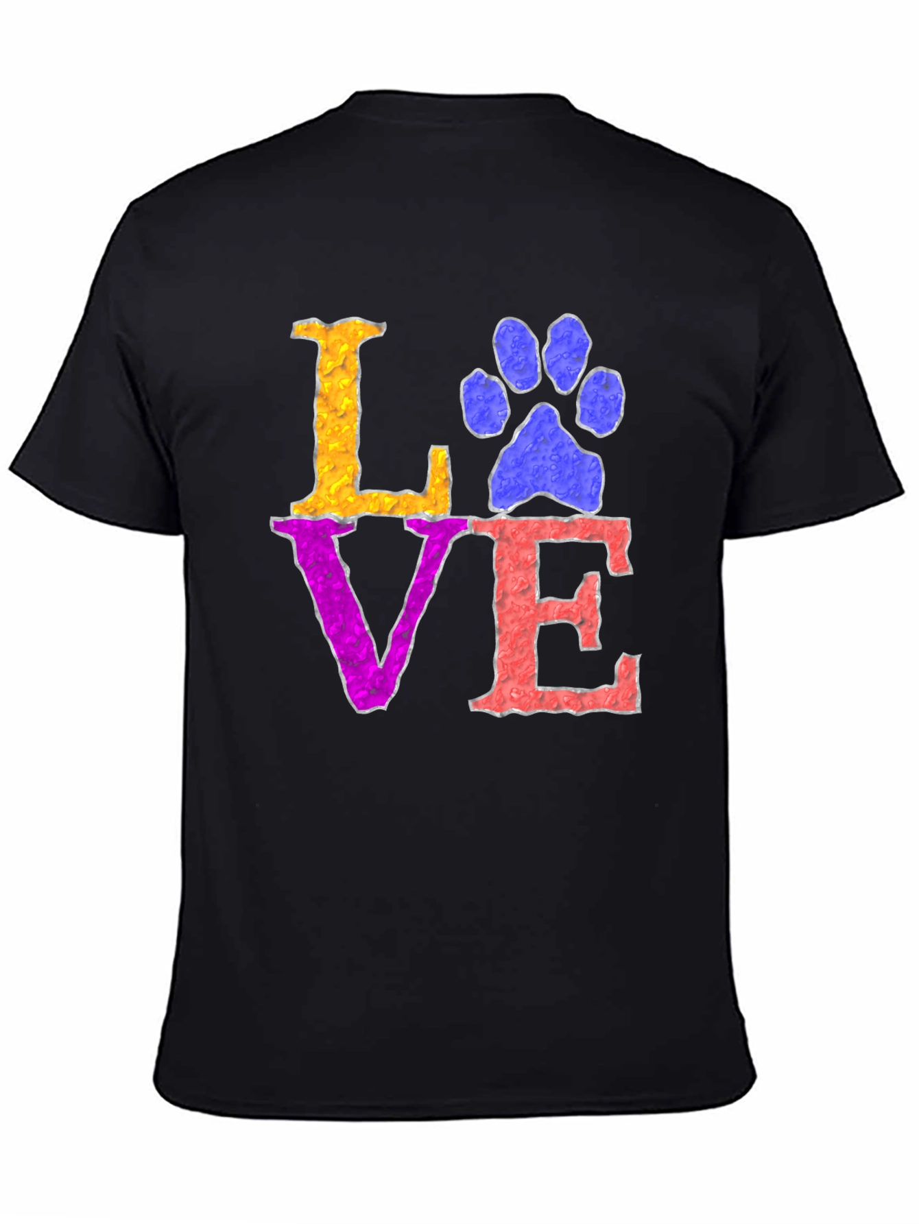 Love Paw Print T-Shirt - Pet Lover Tee