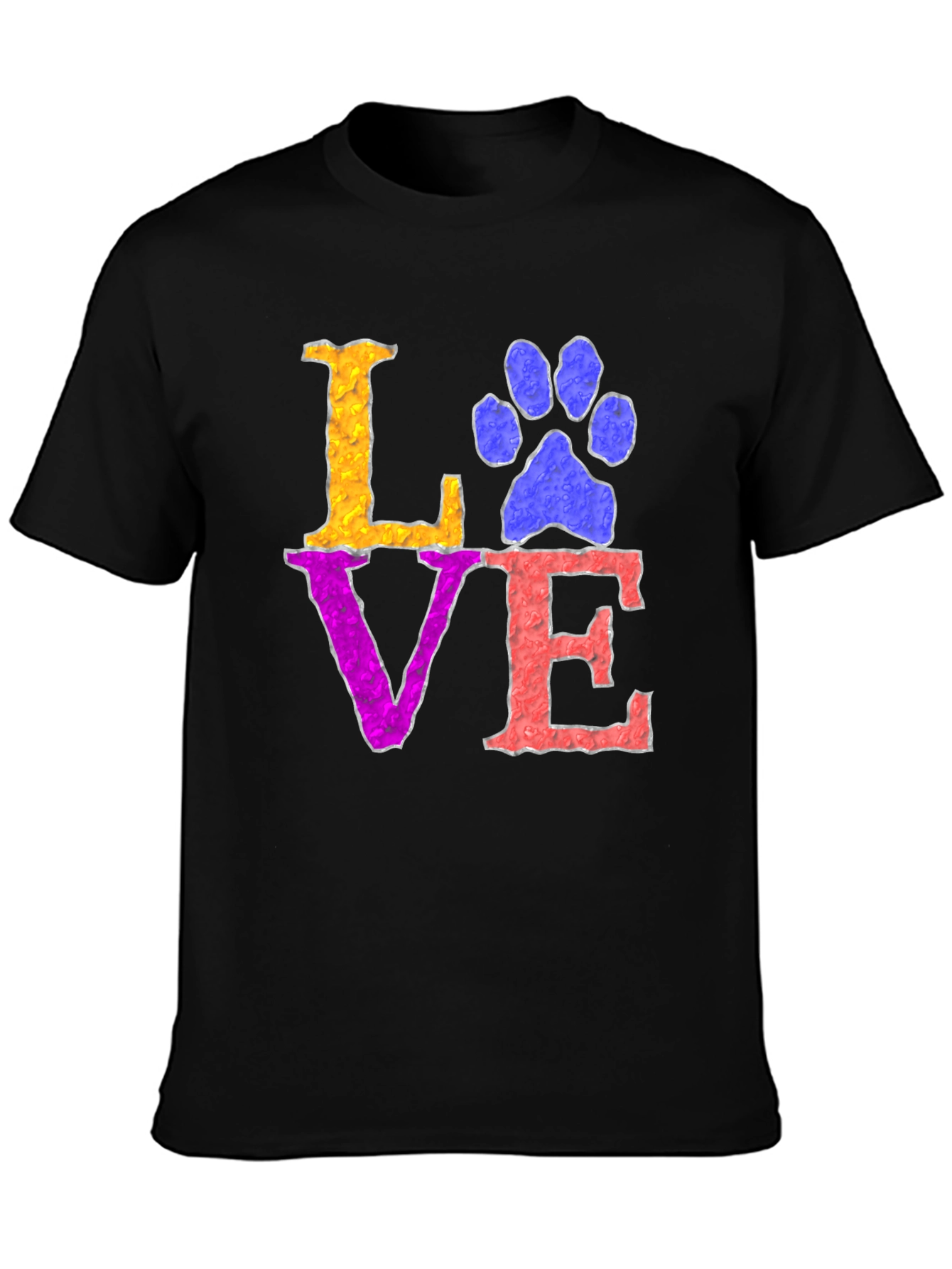 Love Paw Print T-Shirt - Pet Lover Tee