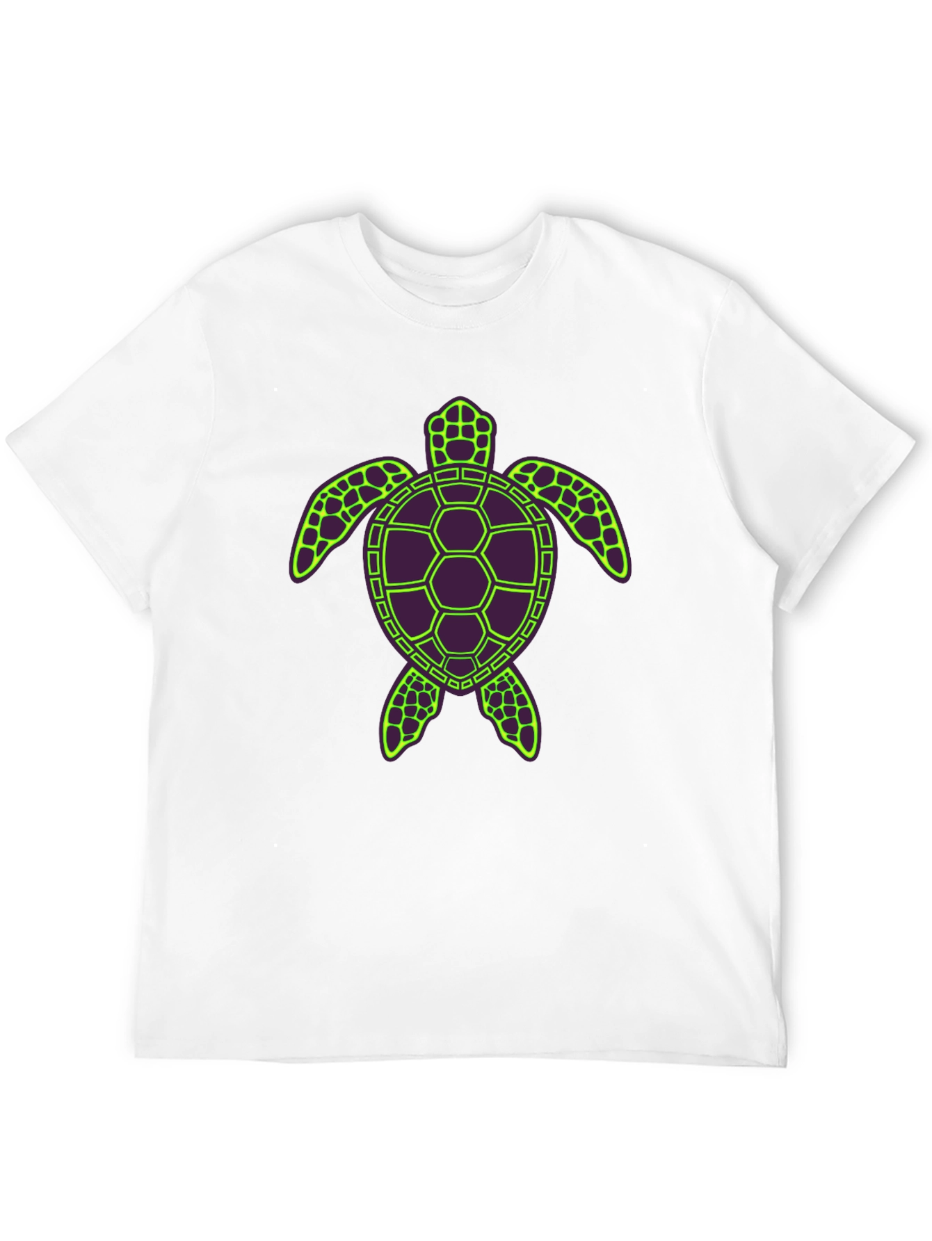 Turtle Graphic Tee - Unique Neon Design