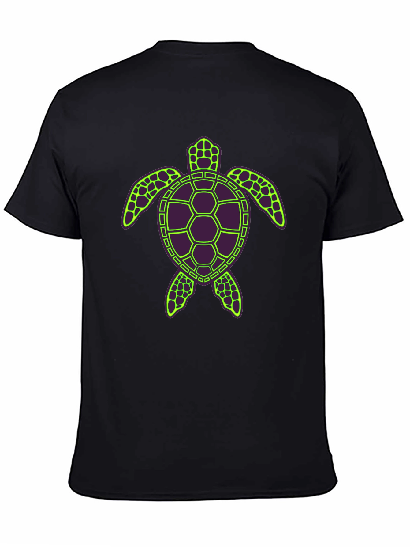 Turtle Graphic Tee - Unique Neon Design