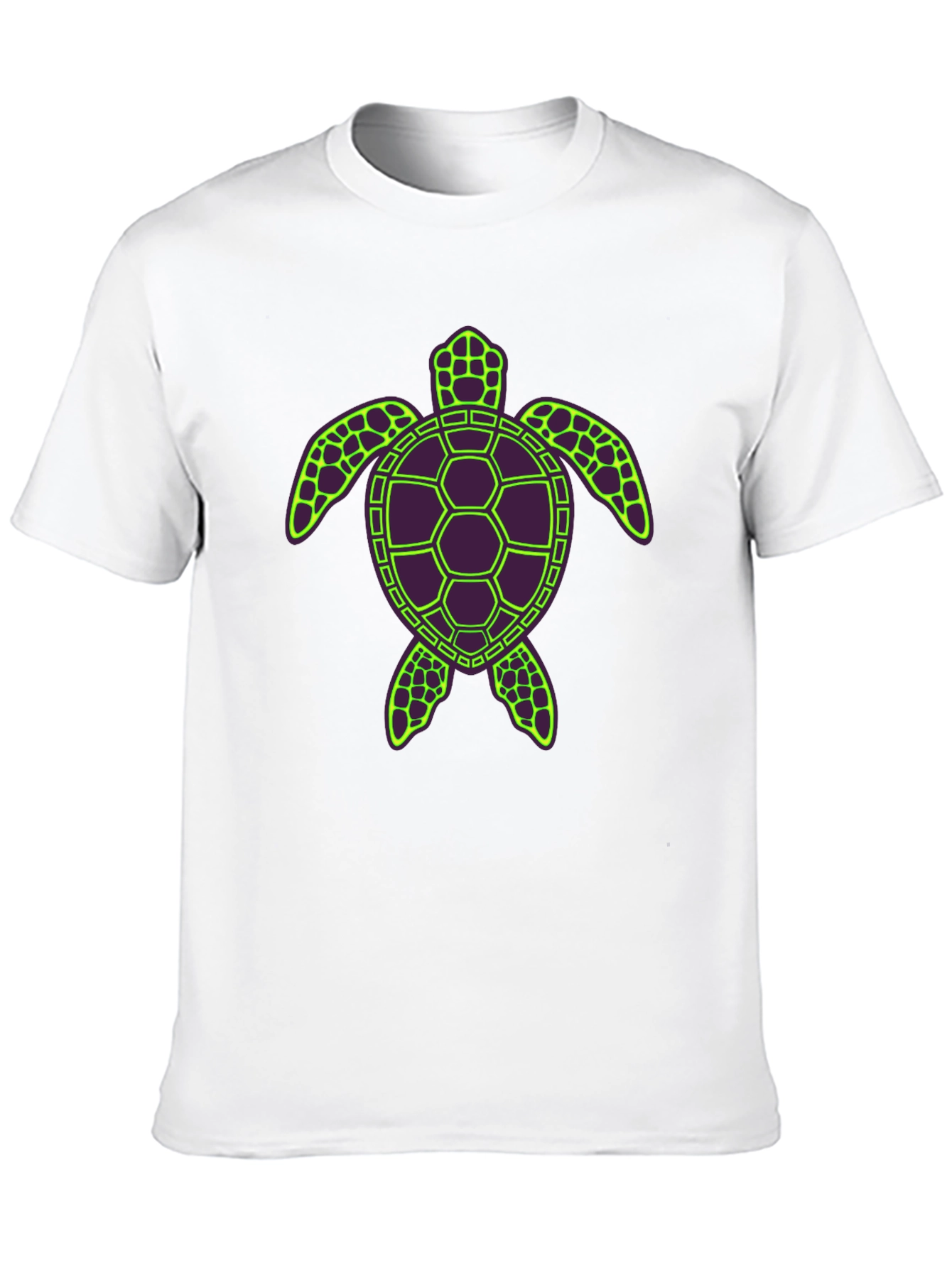 Turtle Graphic Tee - Unique Neon Design