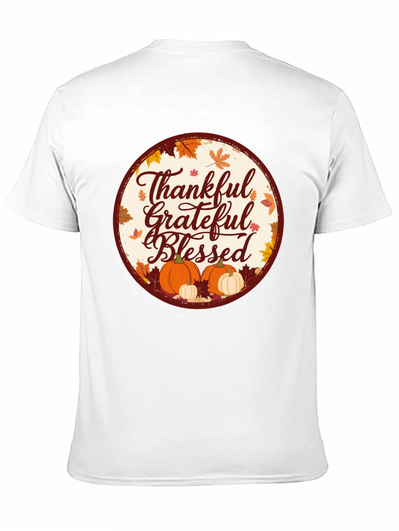 Thankful Grateful Blessed Fall Graphic Tee