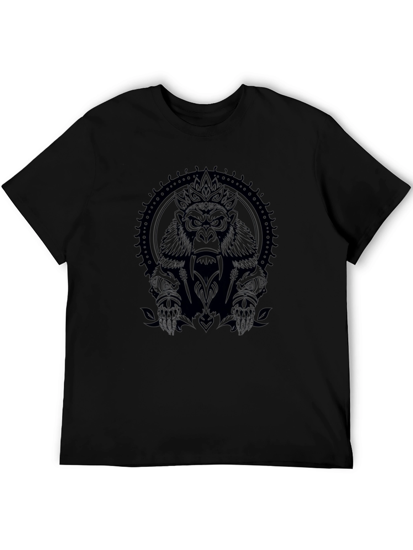 King Kong Graphic Tee - Black Crew Neck T-Shirt