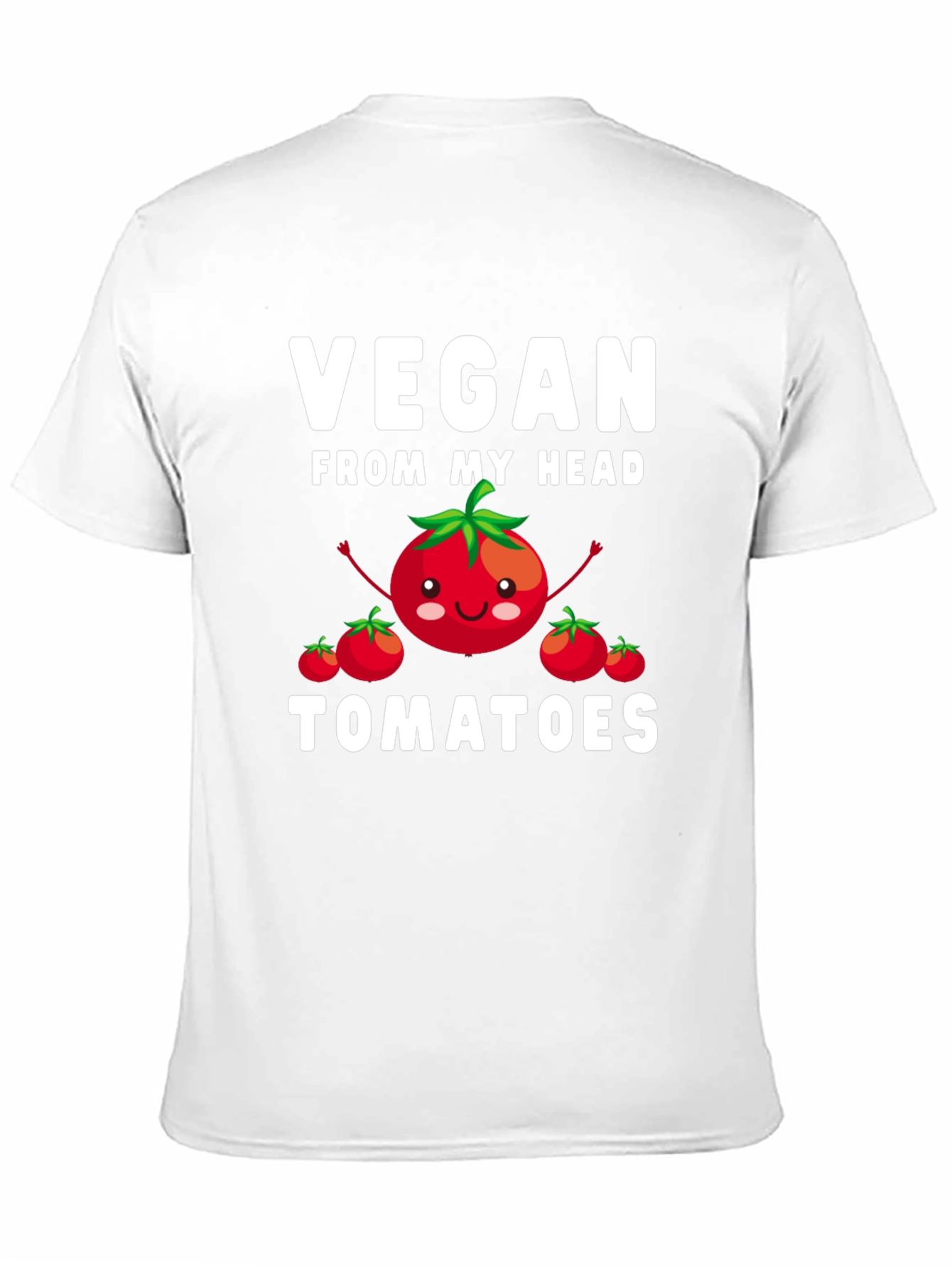 Vegan From My Head Tomatoes Graphic T-Shirt