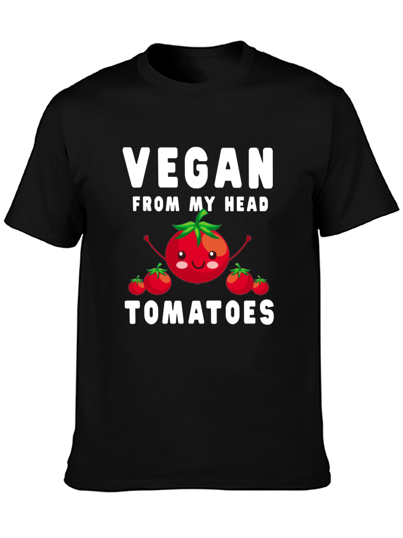 Vegan From My Head Tomatoes Graphic T-Shirt