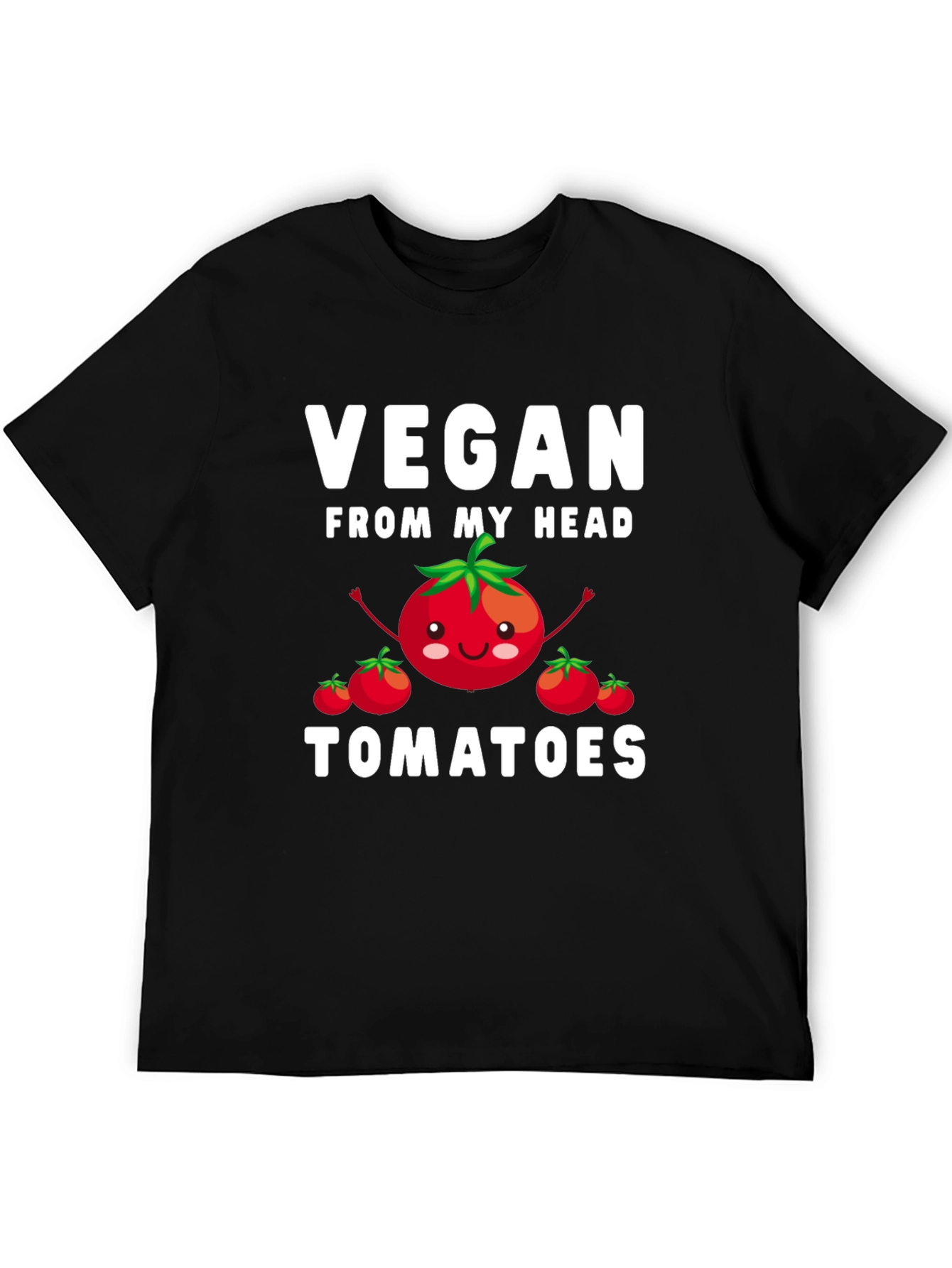Vegan From My Head Tomatoes Graphic T-Shirt