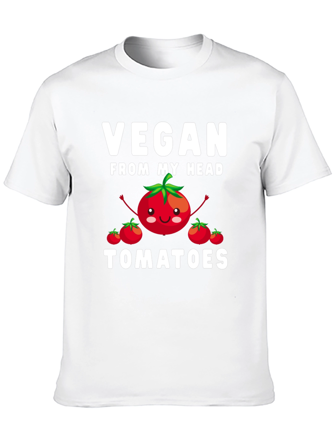 Vegan From My Head Tomatoes Graphic T-Shirt
