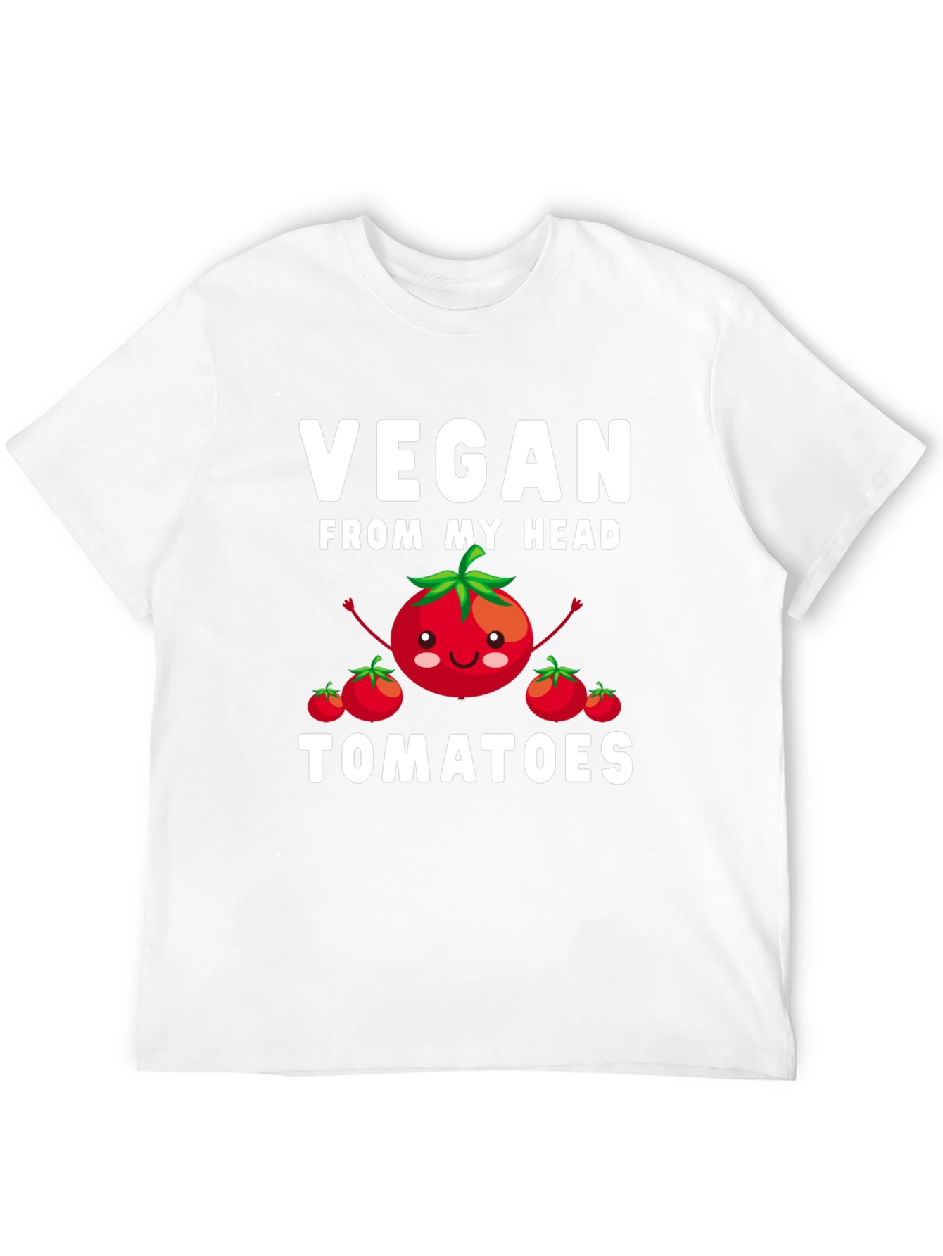 Vegan From My Head Tomatoes Graphic T-Shirt