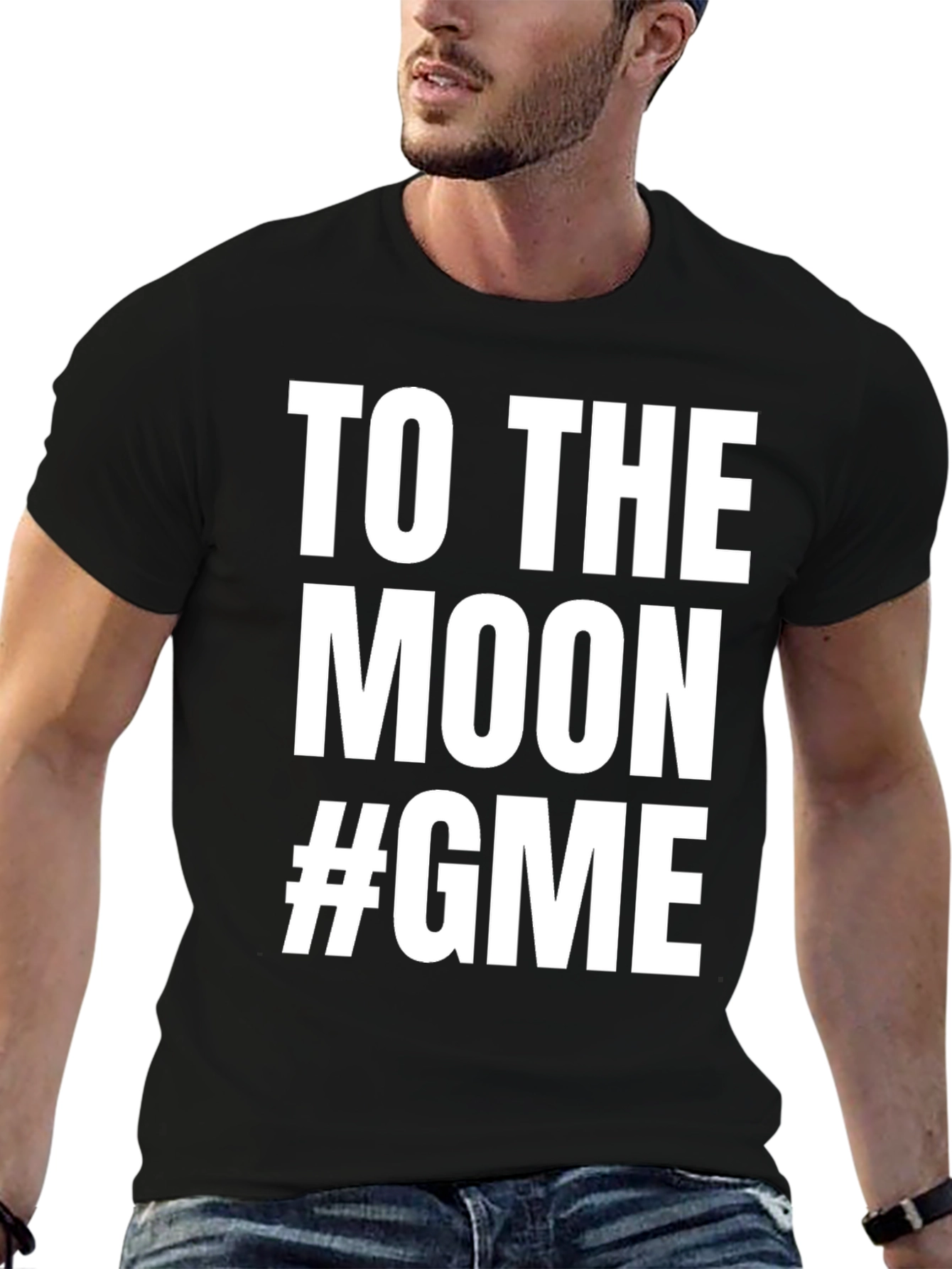 To the Moon #GME Black T-Shirt