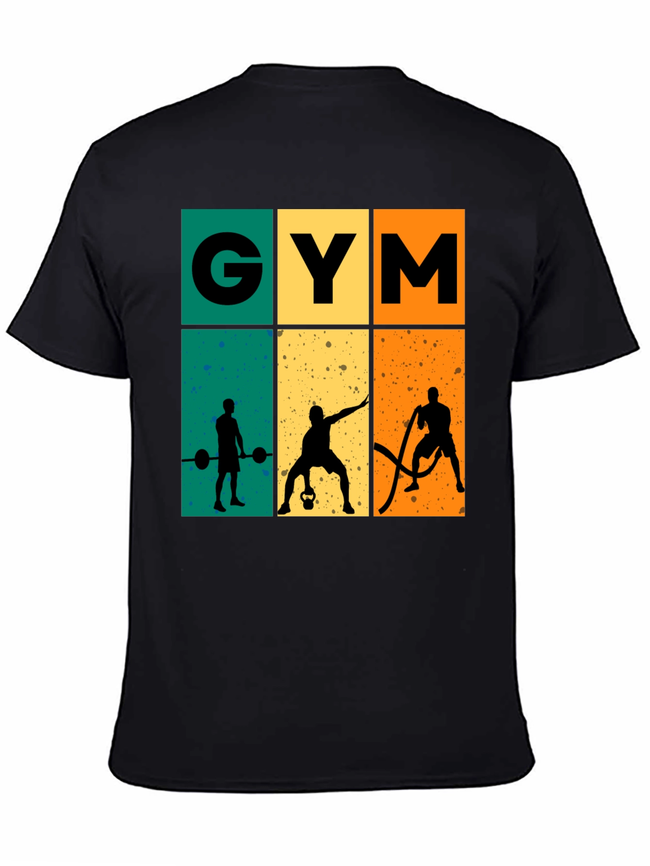 Gym Workout Black T-Shirt