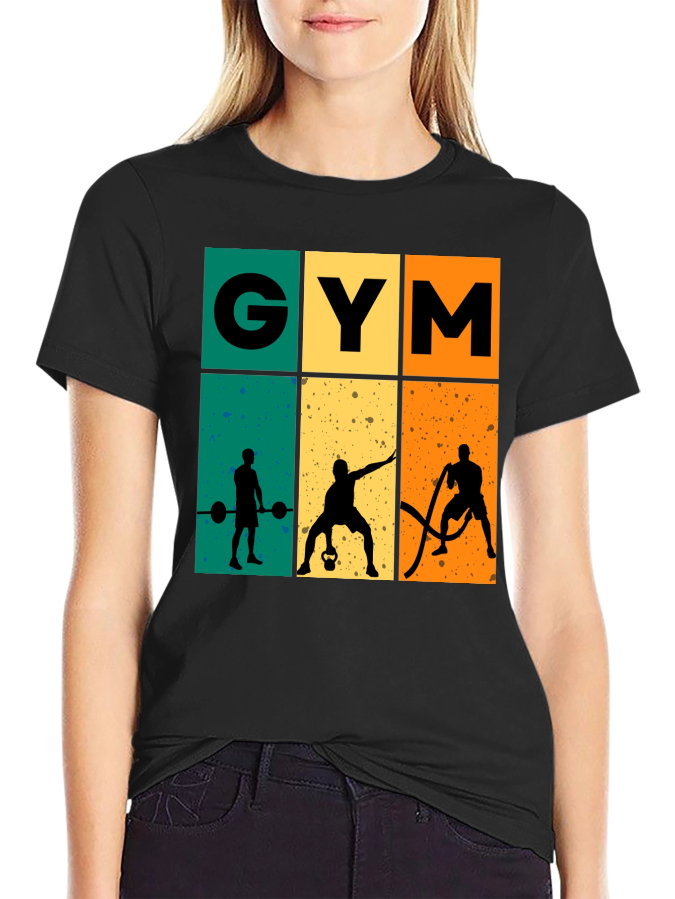 Gym Workout Black T-Shirt