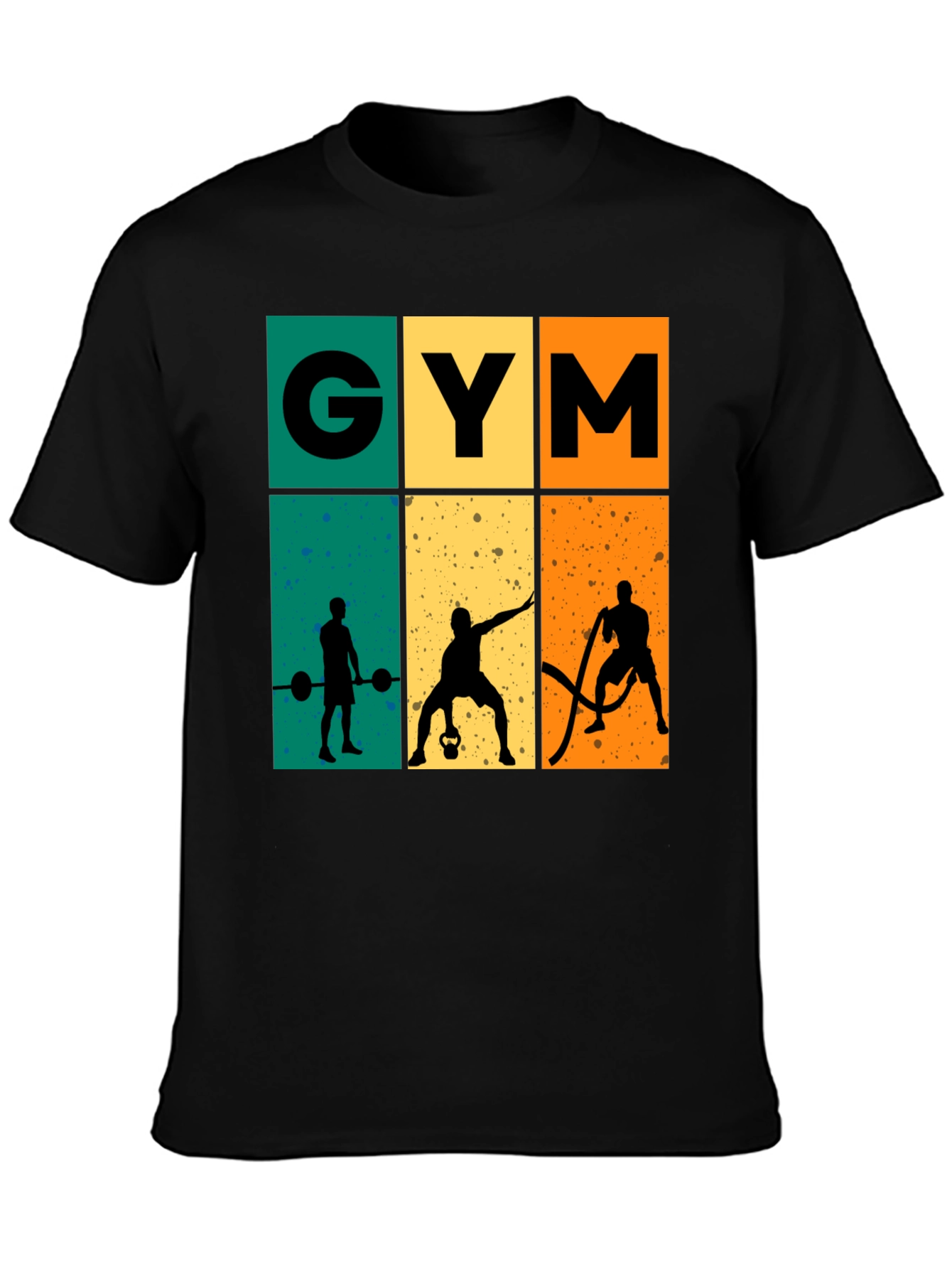 Gym Workout Black T-Shirt