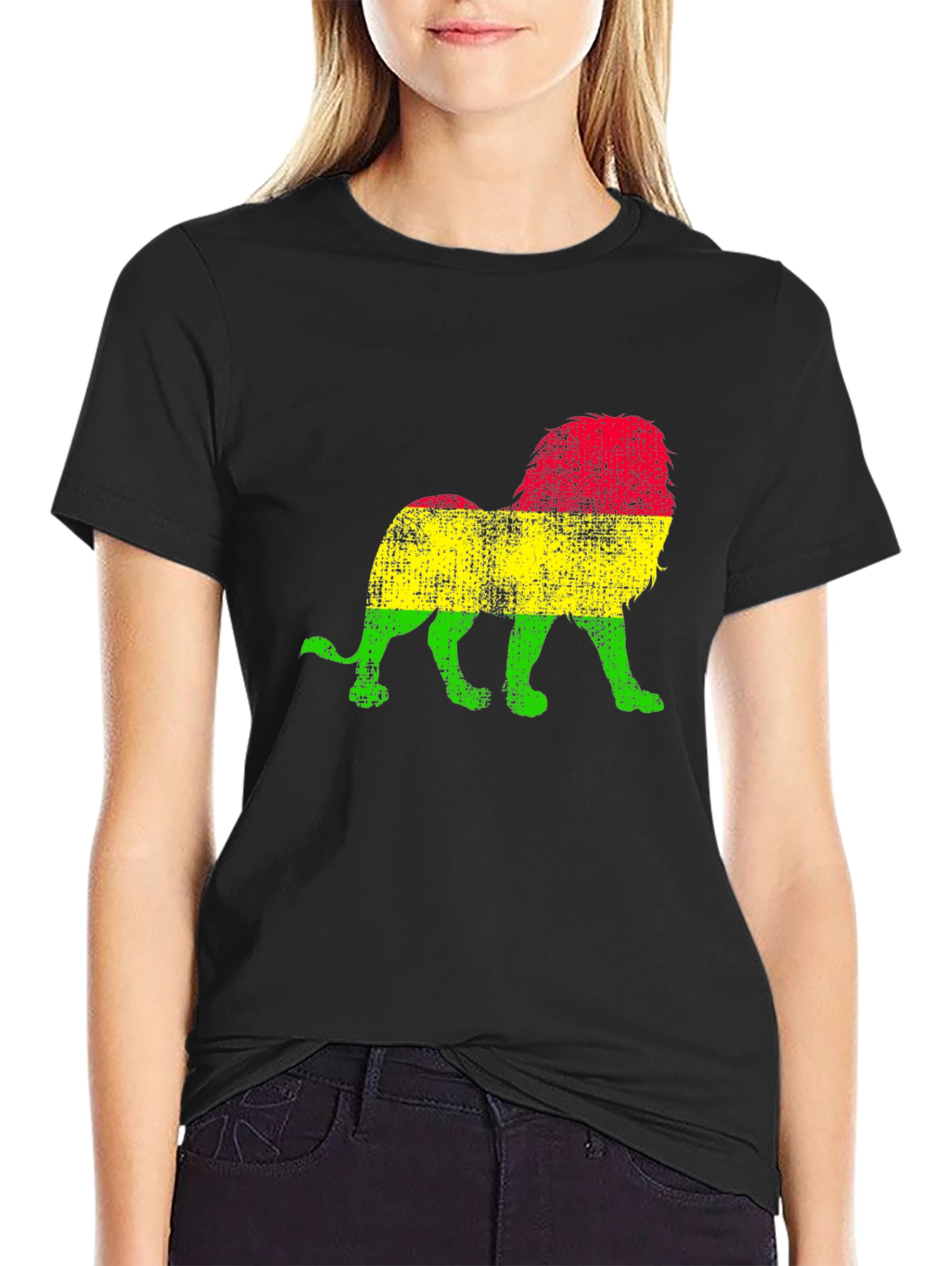 Rasta Lion Graphic T-Shirt - Reggae Vibes