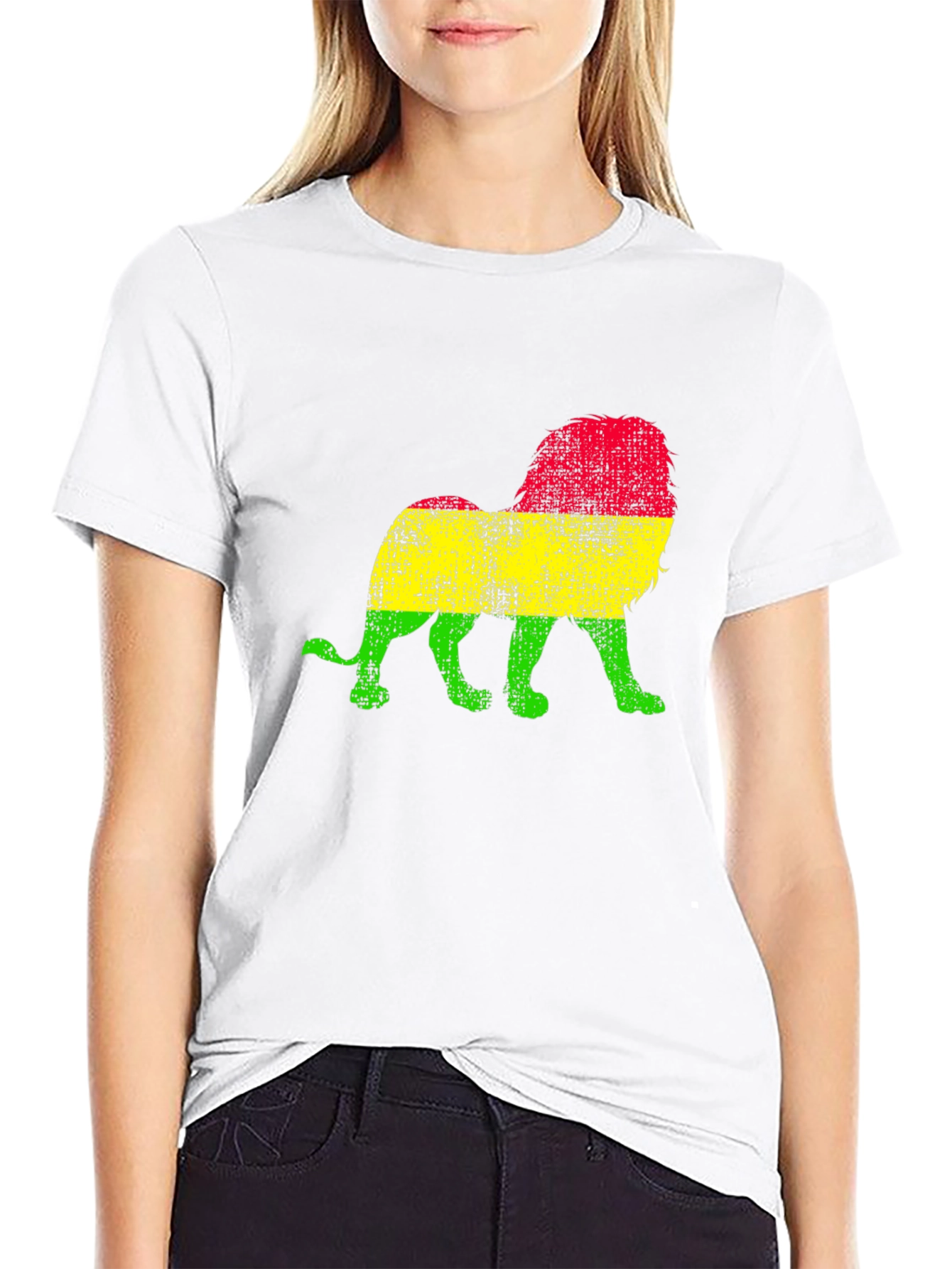 Rasta Lion Graphic T-Shirt - Reggae Vibes