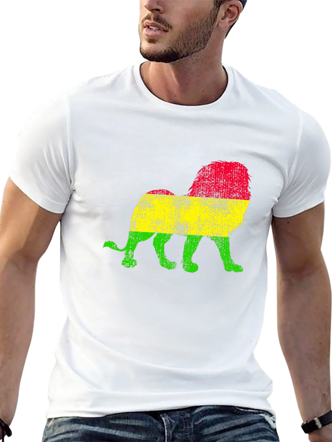 Rasta Lion Graphic T-Shirt - Reggae Vibes