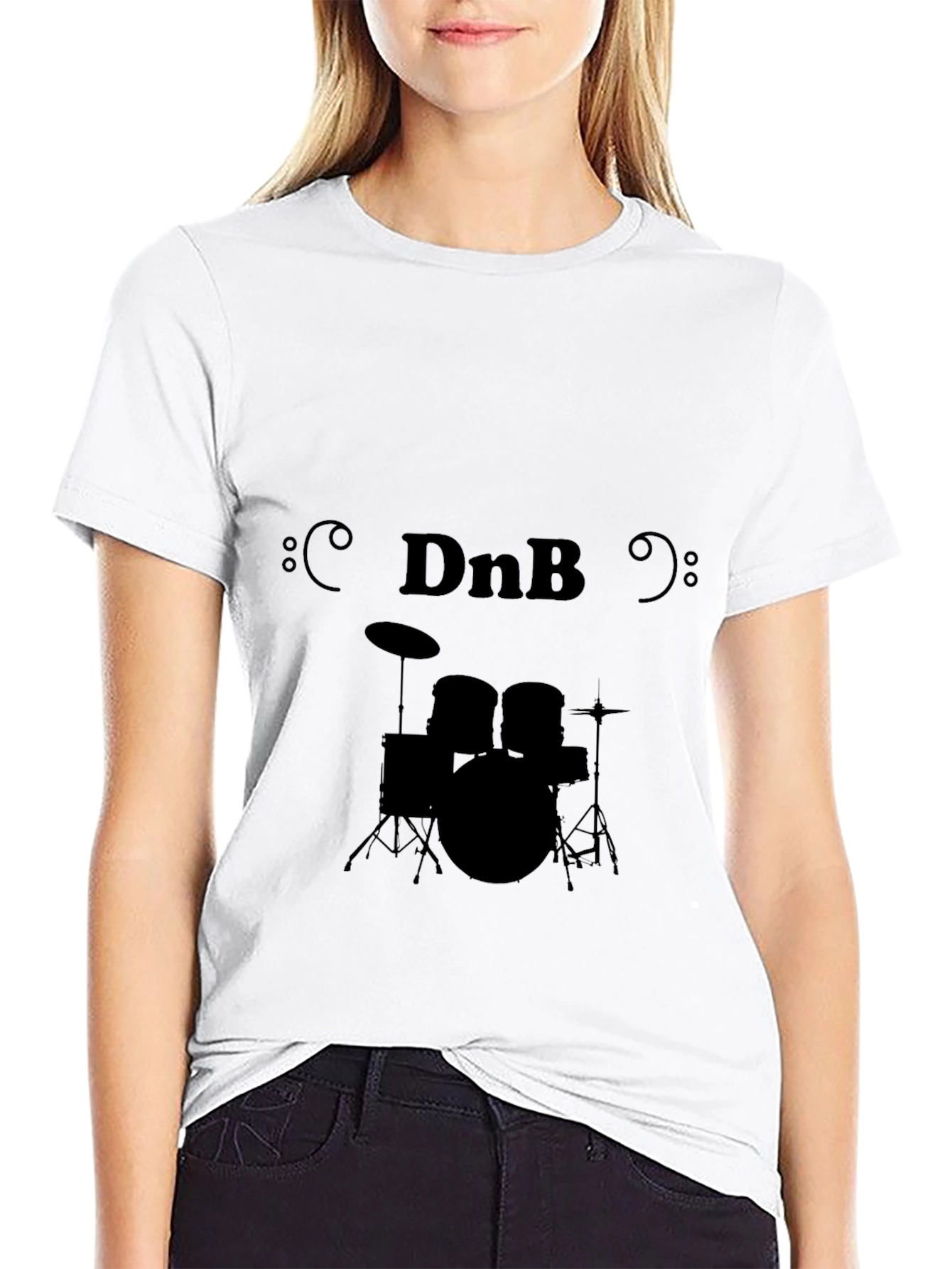 DnB Drum Kit Graphic Tee - Music Lover T-Shirt
