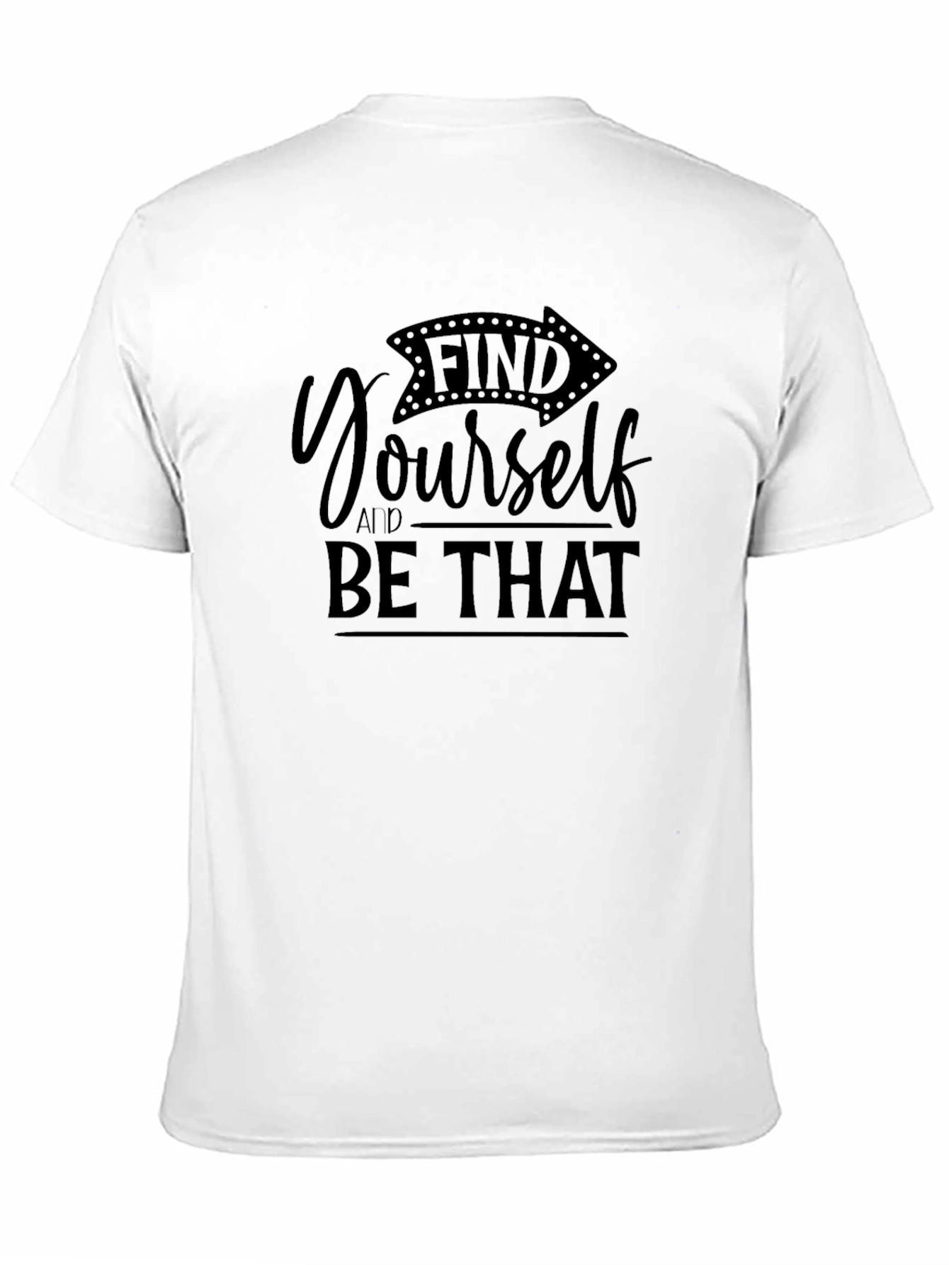 Find Yourself Graphic Black T-Shirt