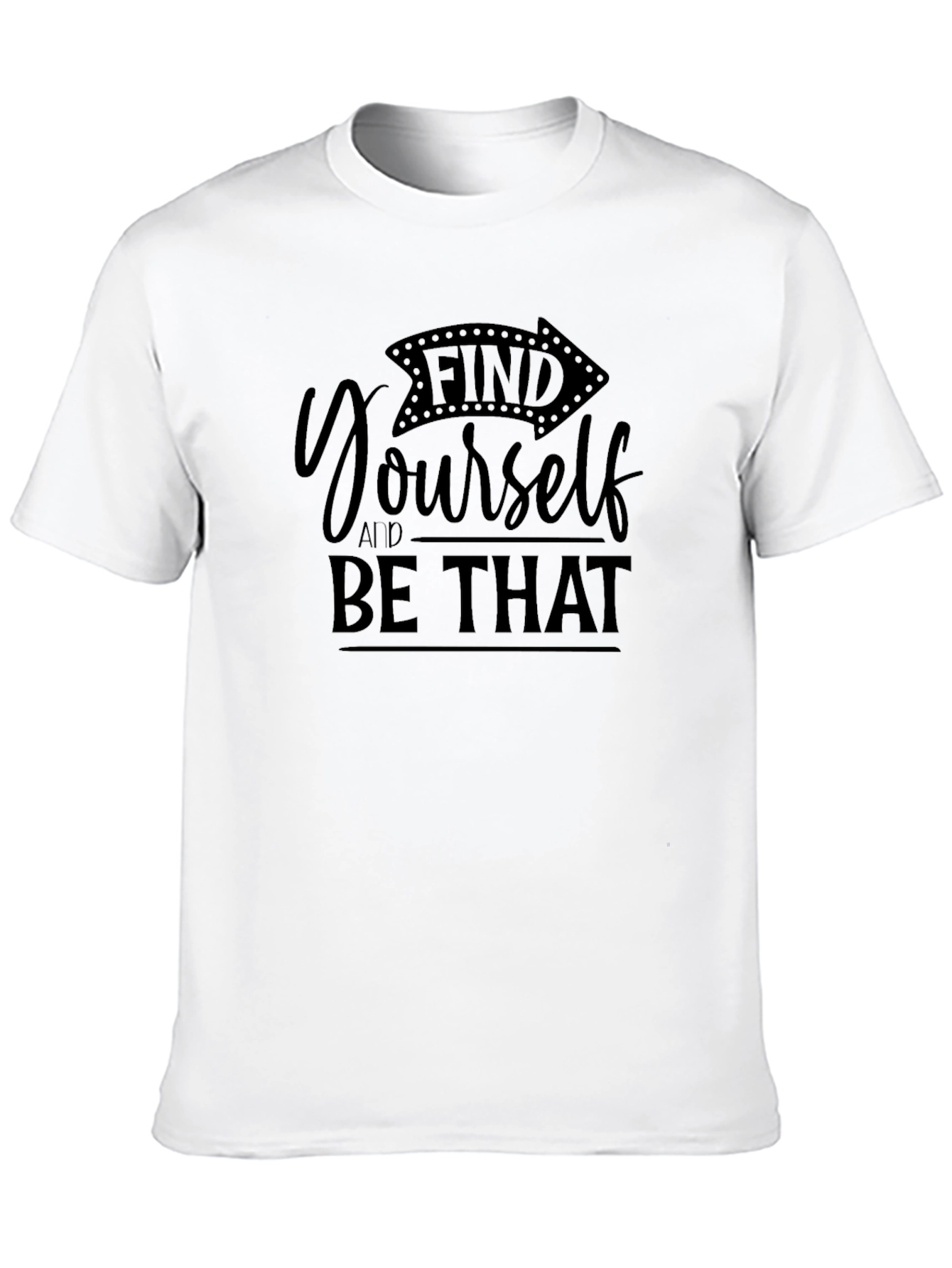 Find Yourself Graphic Black T-Shirt