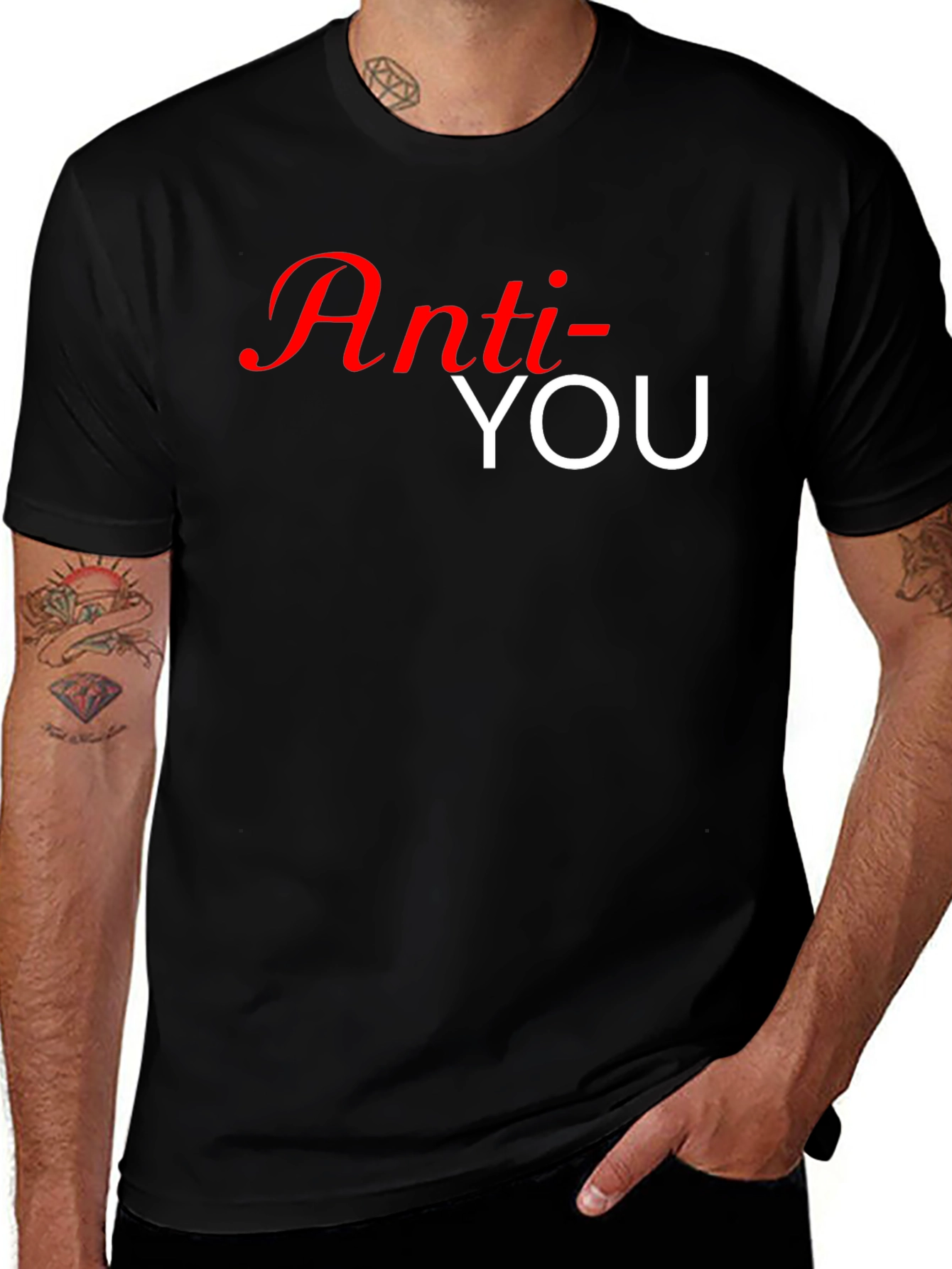 Anti-You Graphic T-Shirt - Black