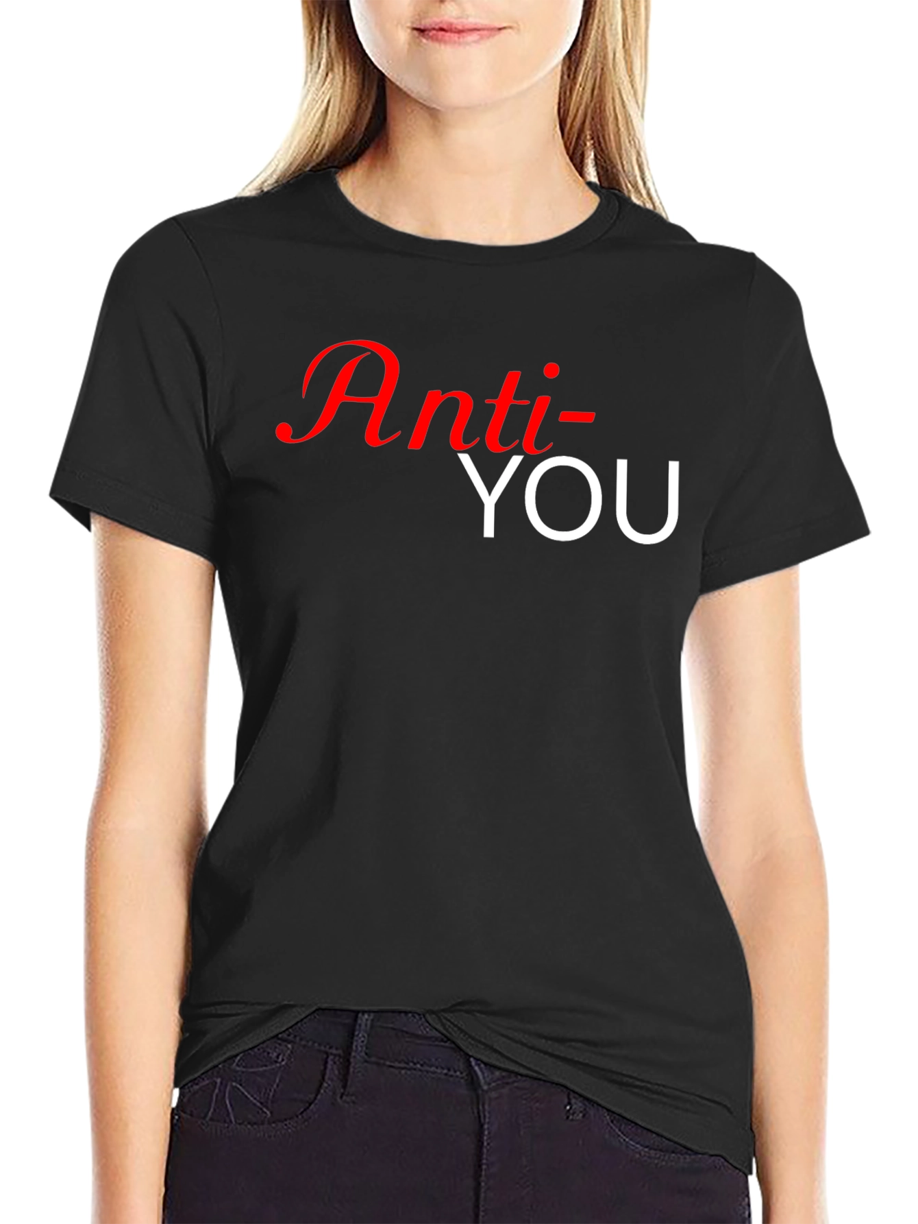 Anti-You Graphic T-Shirt - Black