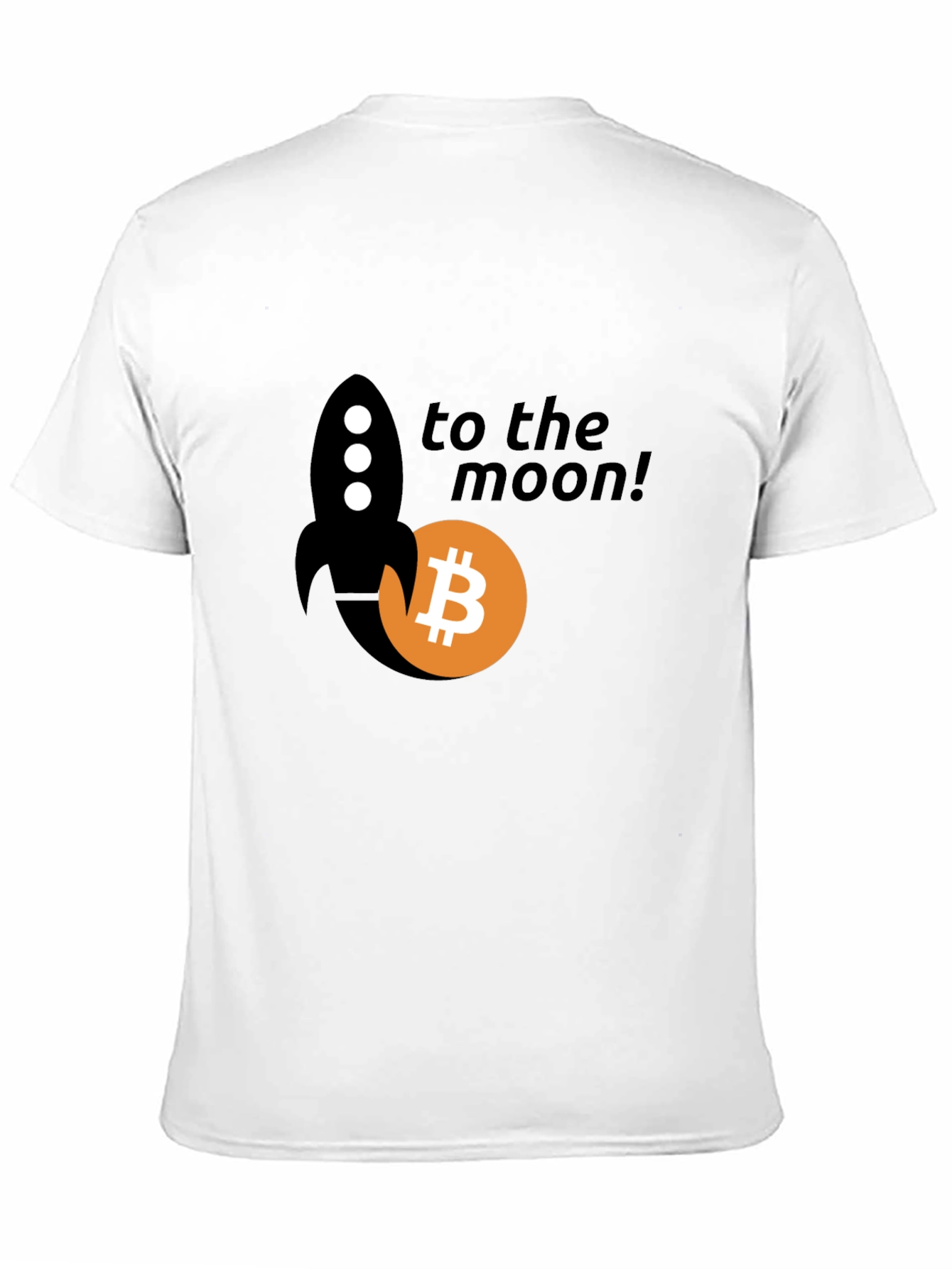 Bitcoin To The Moon Black T-Shirt
