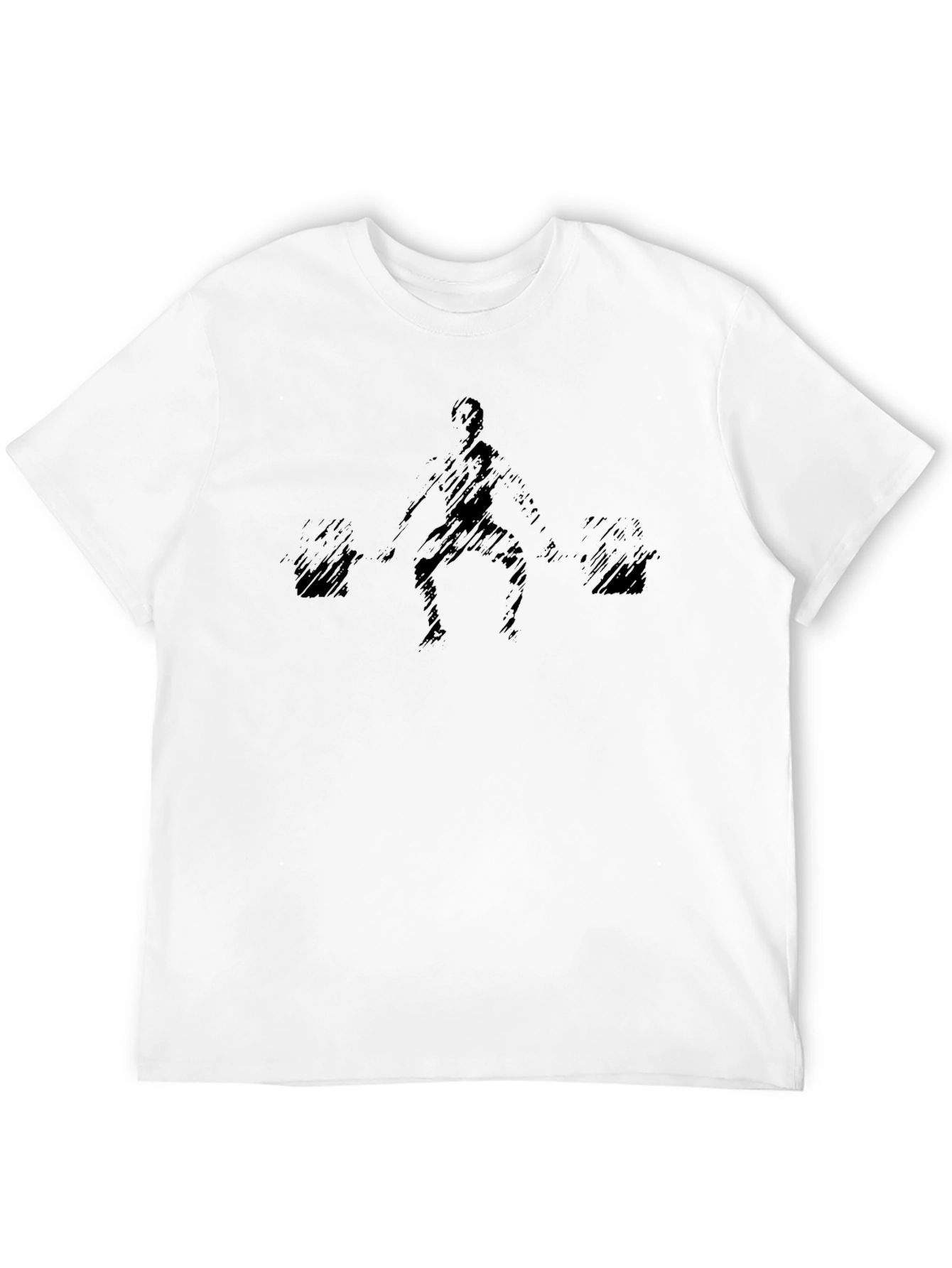 Weightlifting Graphic Tee - Black Cotton Shirt
