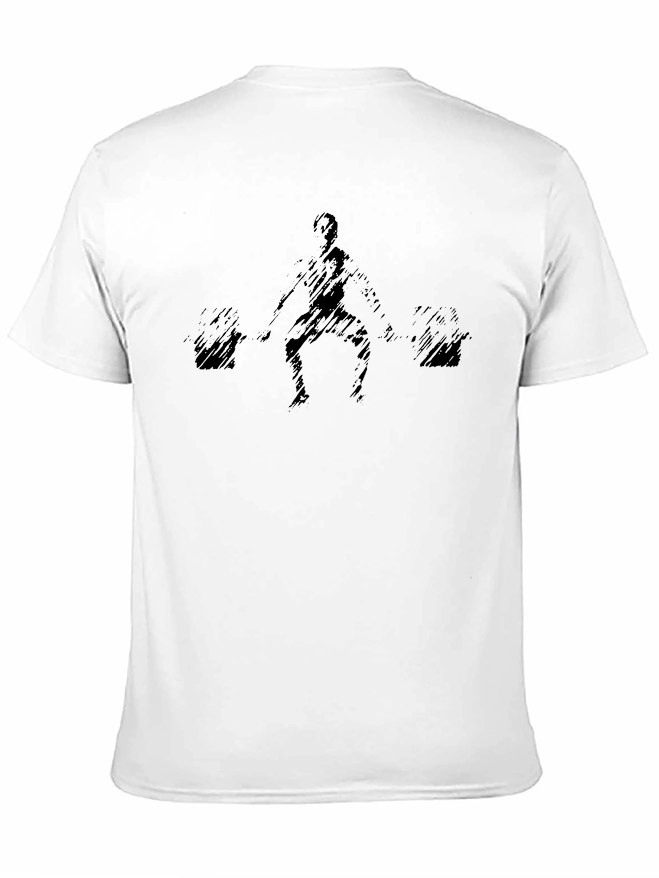Weightlifting Graphic Tee - Black Cotton Shirt