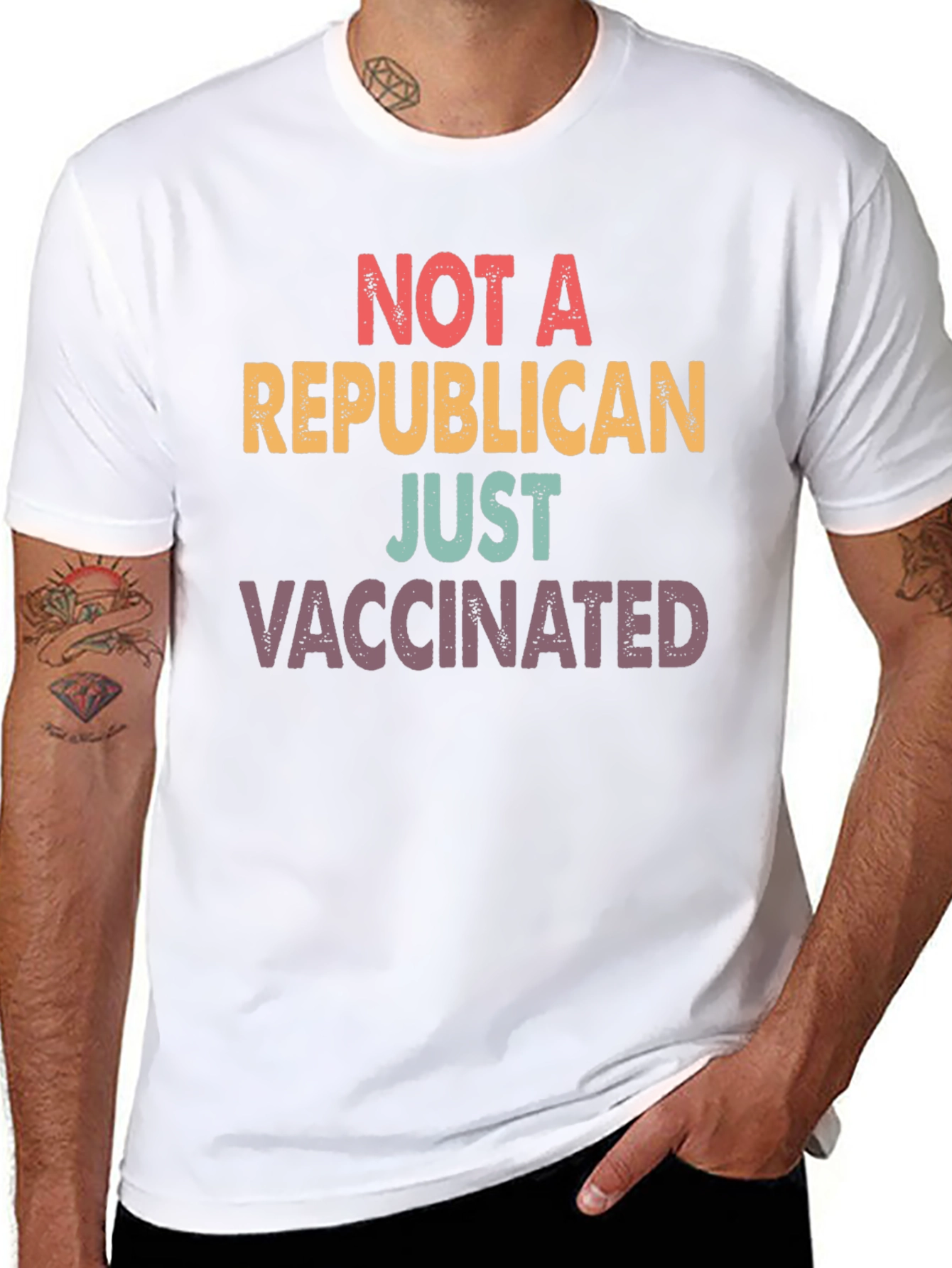 Not A Republican Just Vaccinated T-Shirt