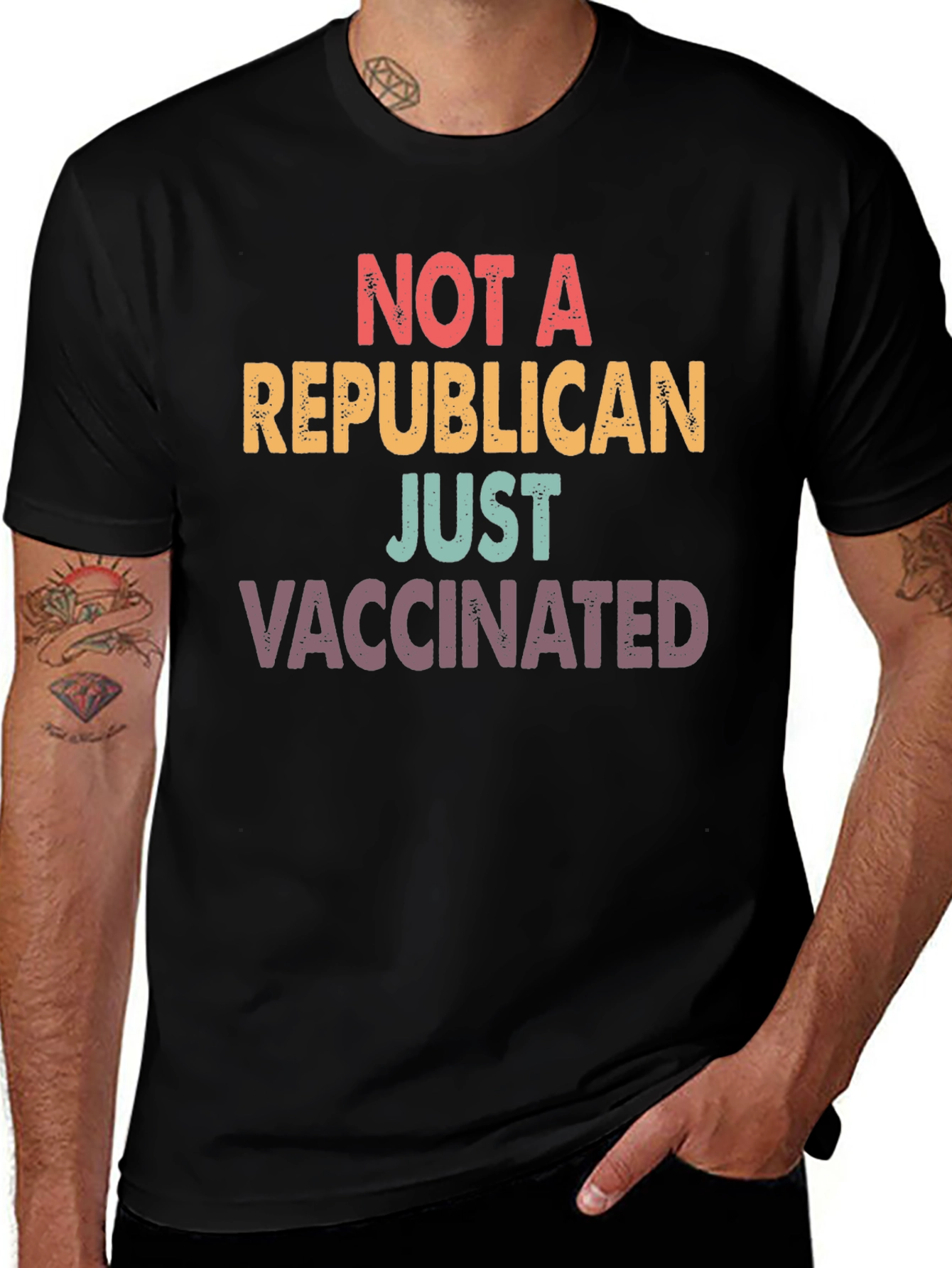 Not A Republican Just Vaccinated T-Shirt